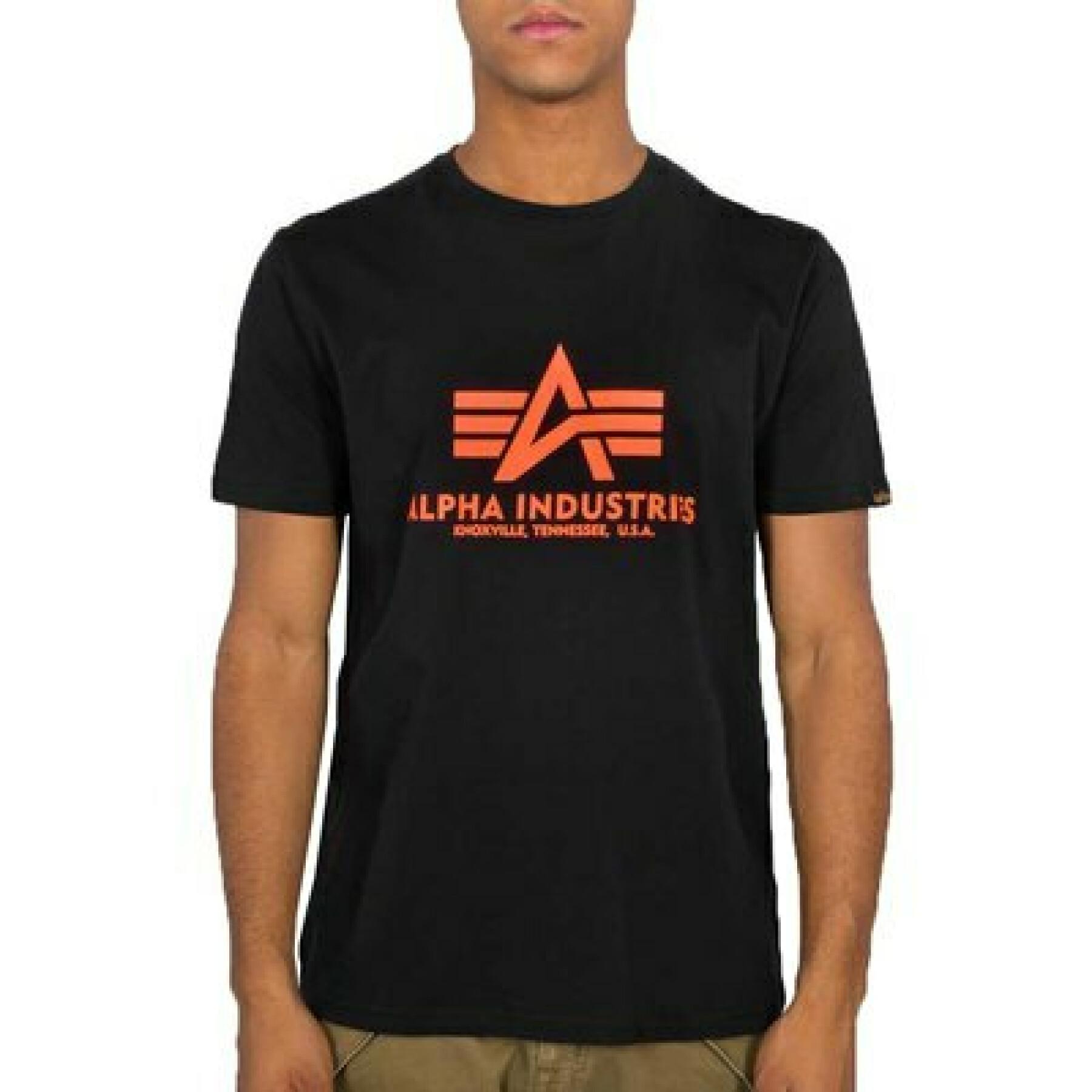 Camiseta Alpha Industries Basic Neon Print