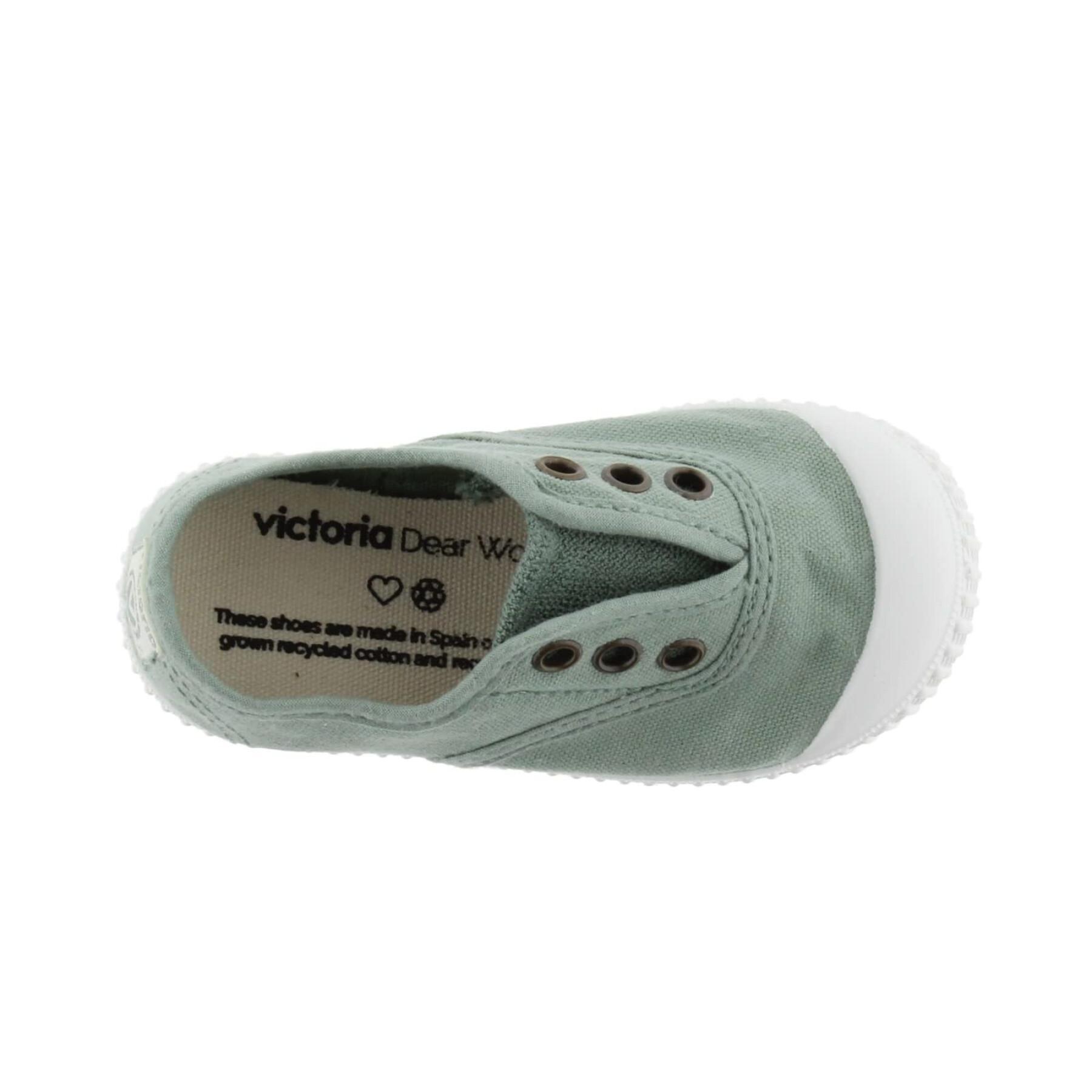 Zapatillas de deporte con cordones para mujer Victoria 1915 anglaise toile lavée