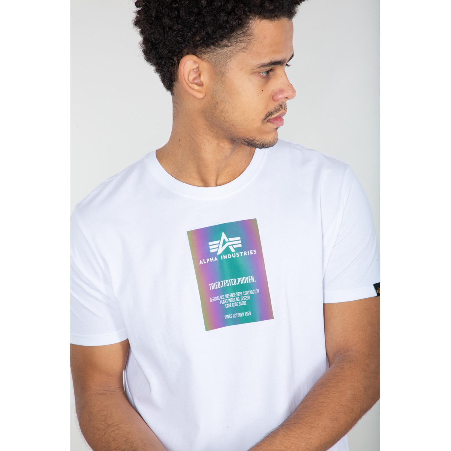 Camiseta Alpha Industries Rainbow Reflective Label