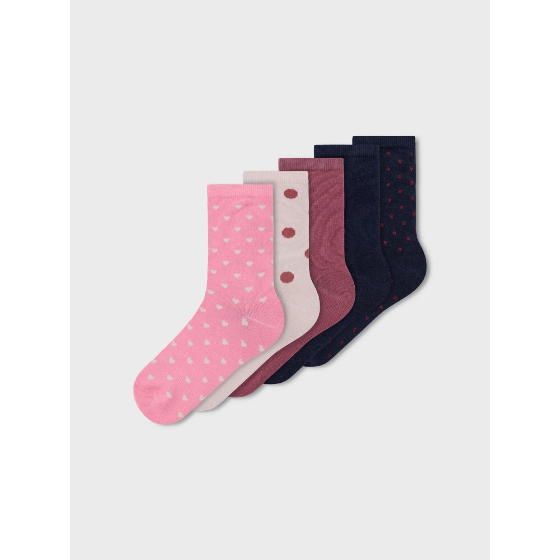 Paquete de 5 calcetines para niños Name it Vilde Sock T3