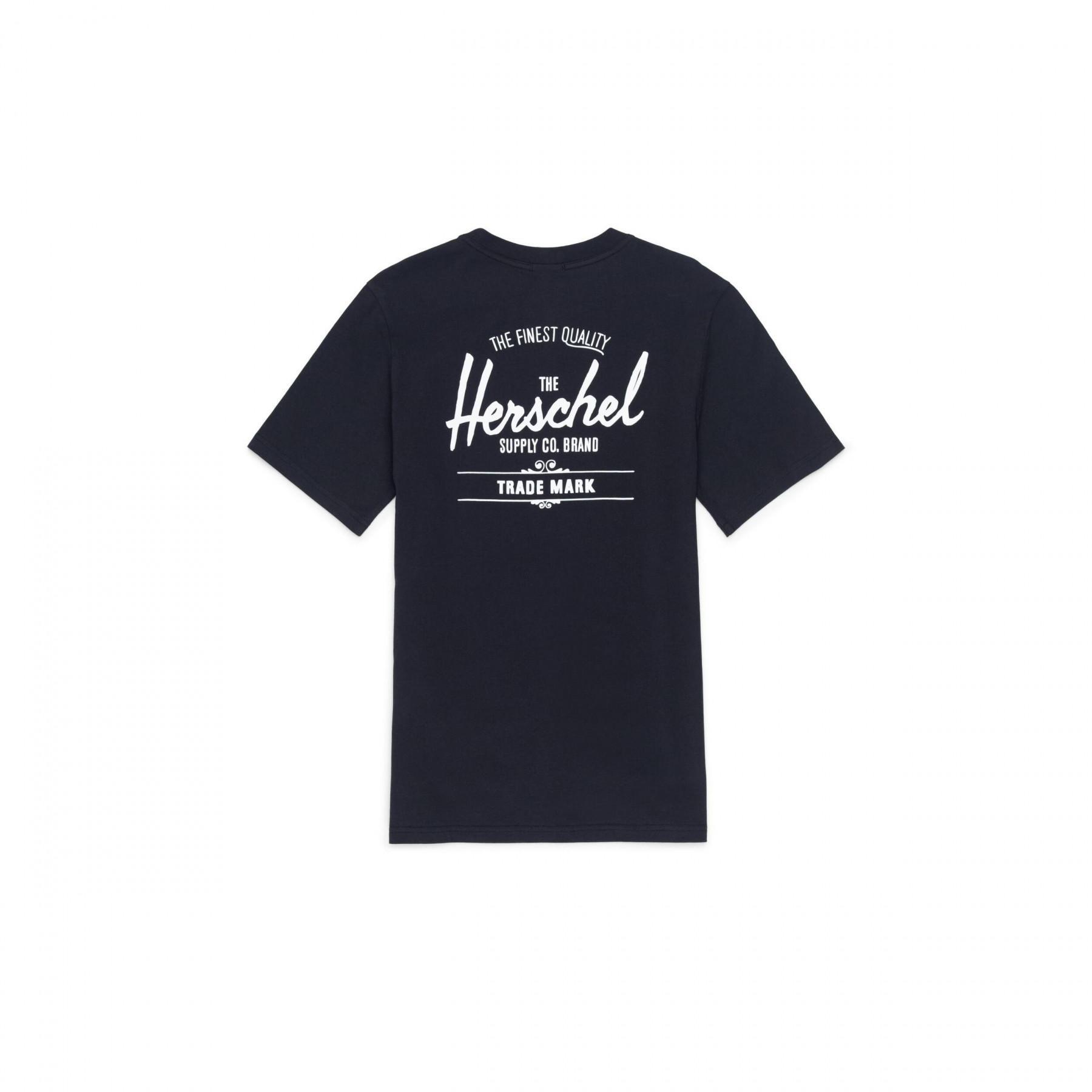 Camiseta Herschel classic logo black/white