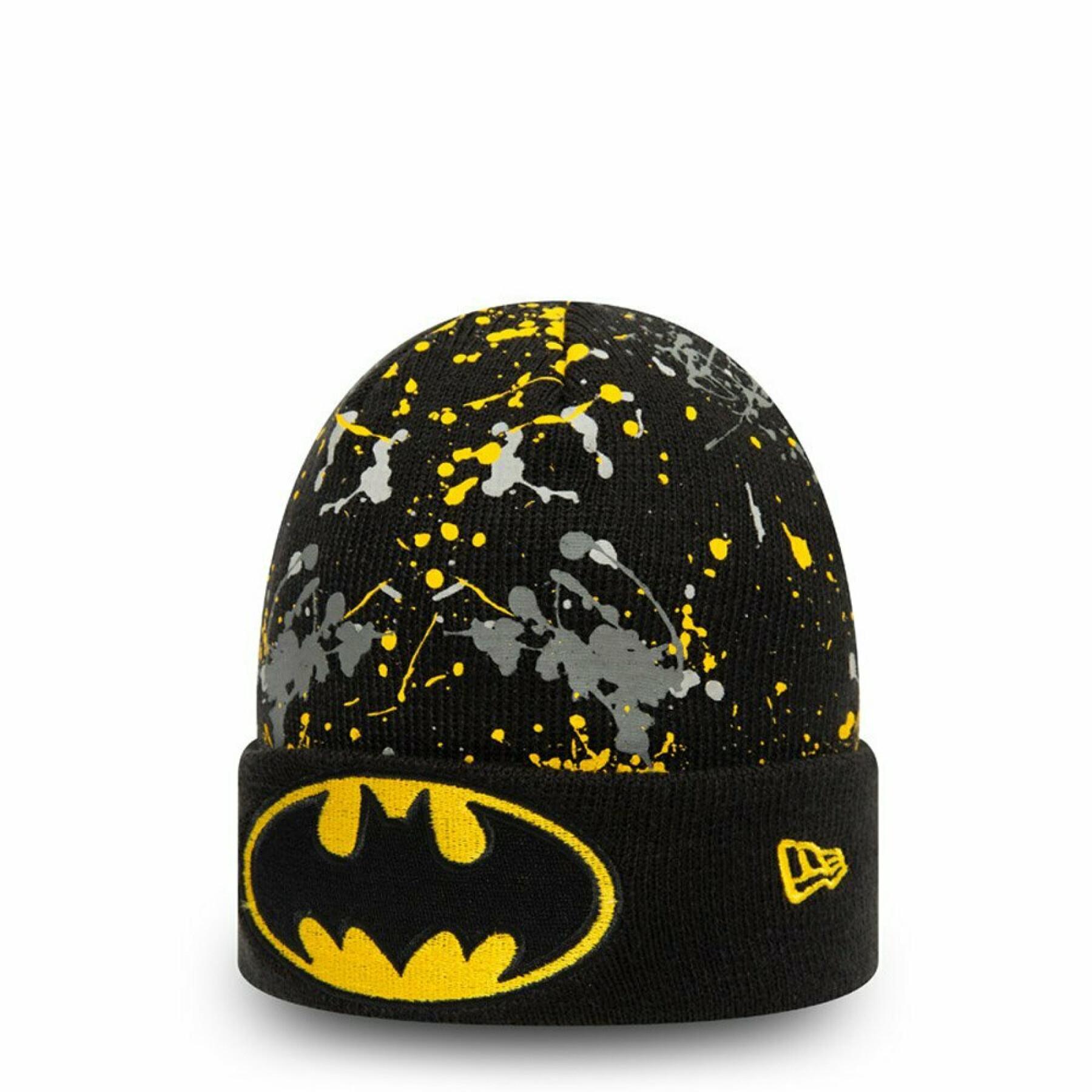 Sombrero para niños New Era Paint Splat Cuff Batman