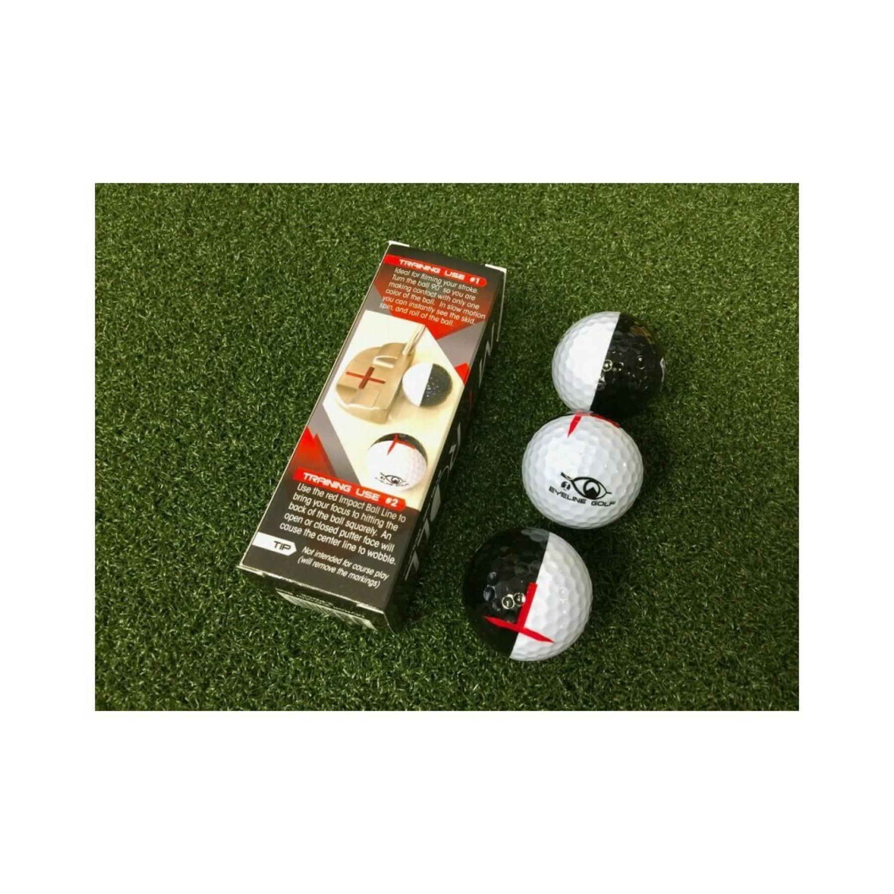 Paquete de 3 pelotas EyeLine Golf
