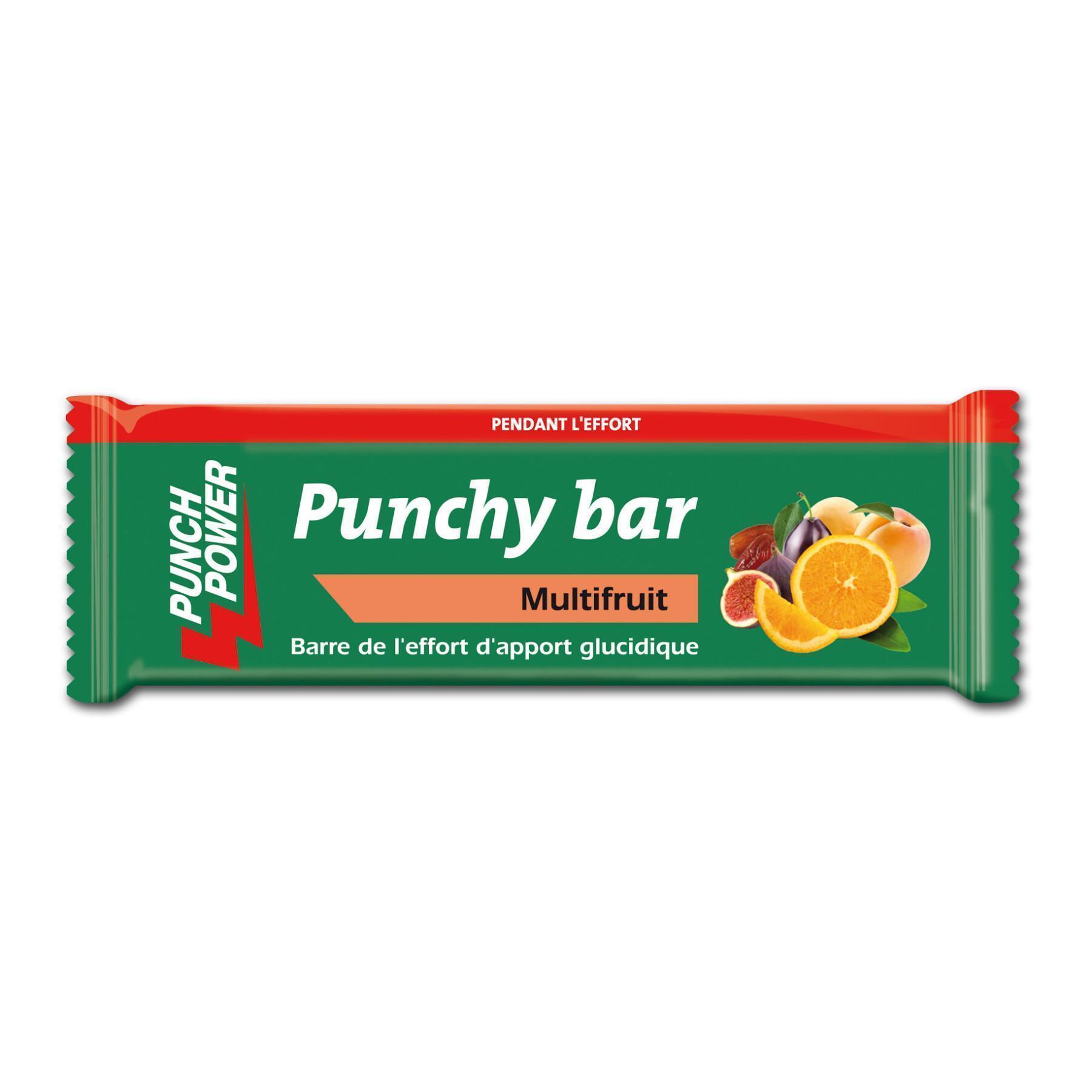 Muestra 40 barras de energía Punch Power Punchybar Multifruit