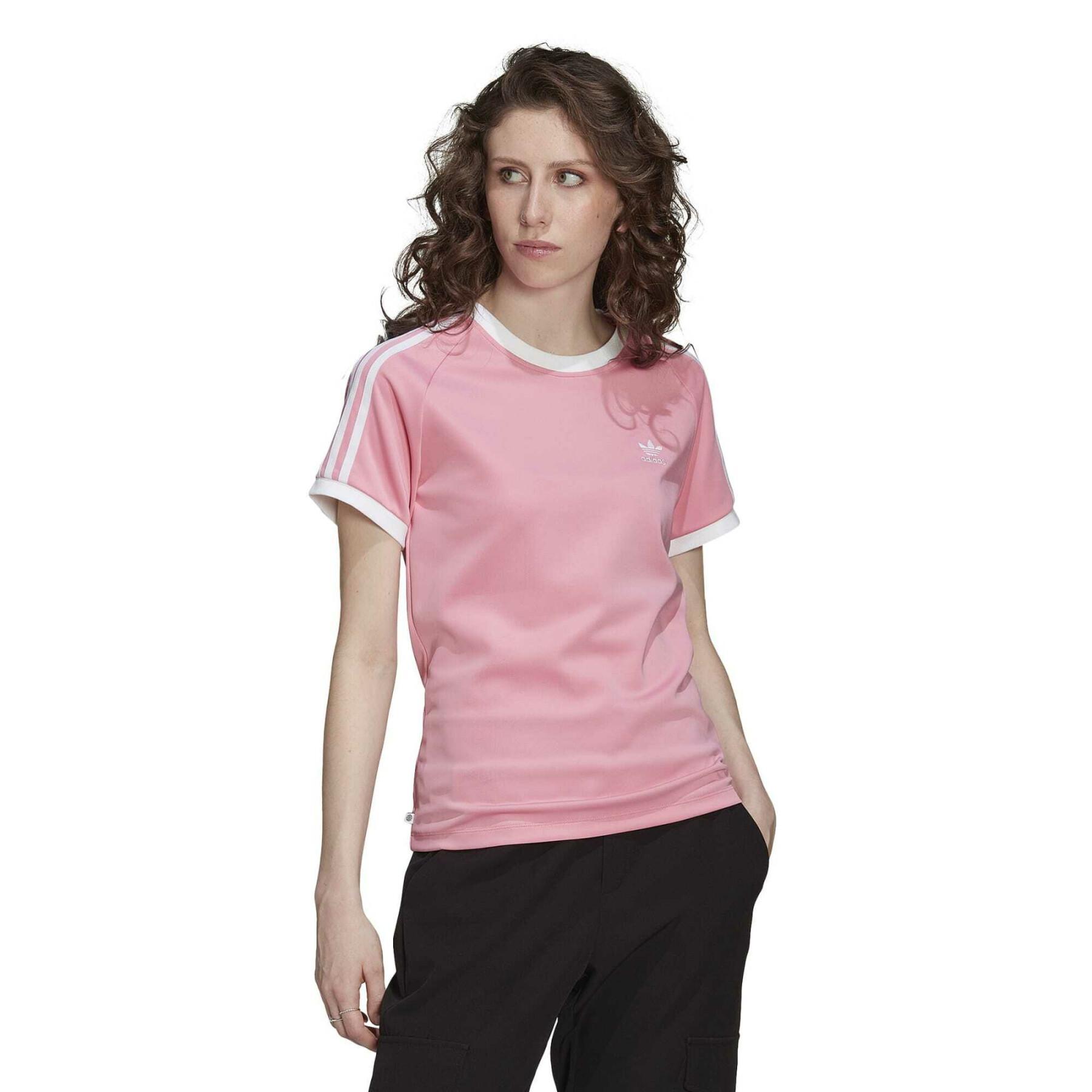 Camiseta ajustada de 3 rayas para mujer adidas Originals Adicolor Classics