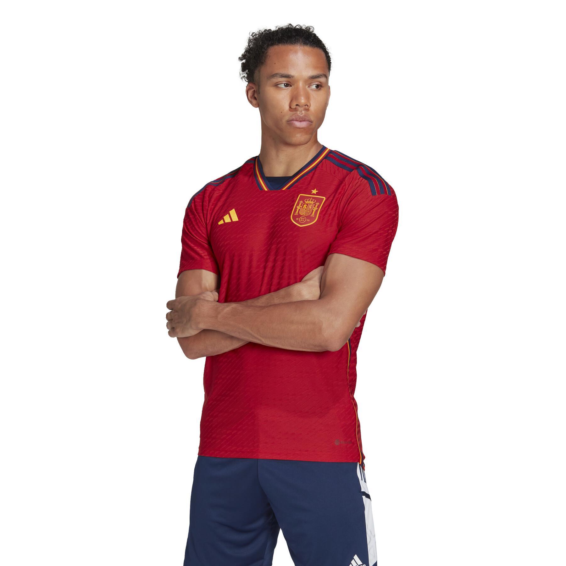 Camiseta auténtica de la Copa Mundial 2022 Espagne