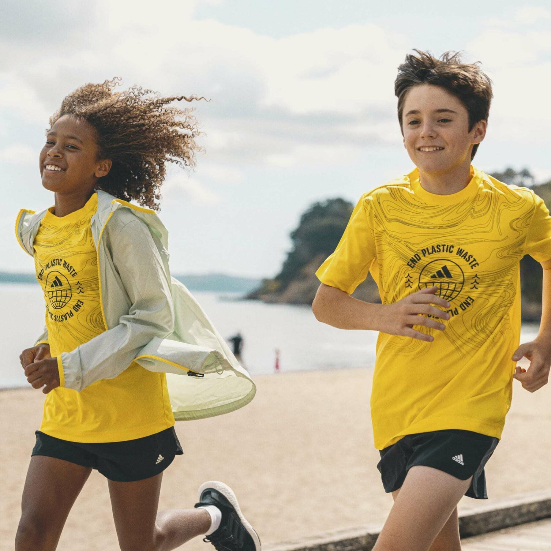 Camiseta para niños adidas Aeroready Run for the Oceans