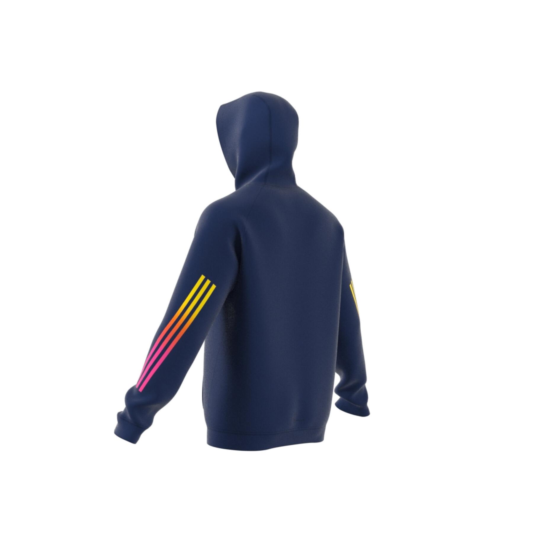 Sweatshirt con capucha adidas 3-Stripes Train Icons