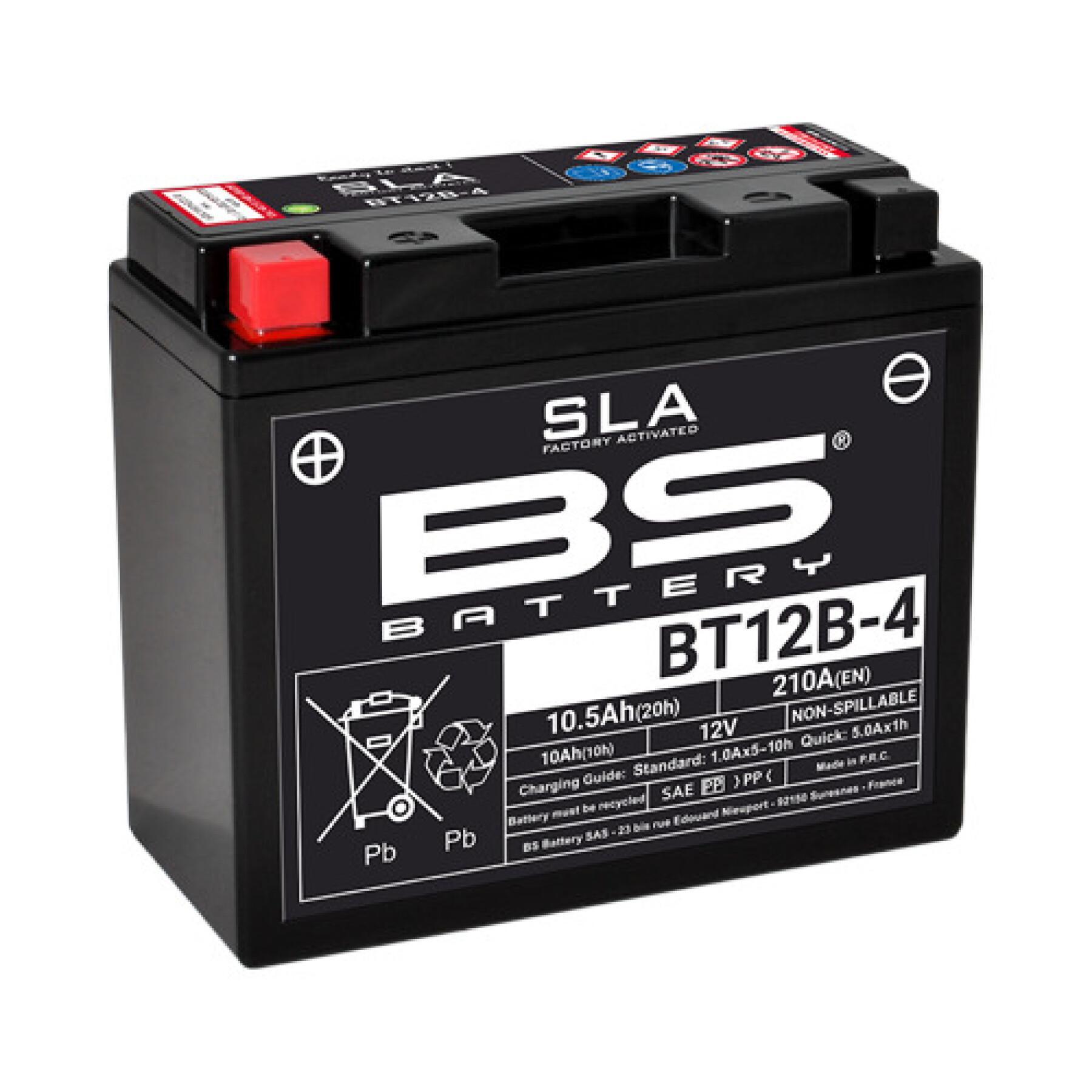 Batería de moto BS Battery SLA BT12B-4 - C (10H-R) - C (20H-R)