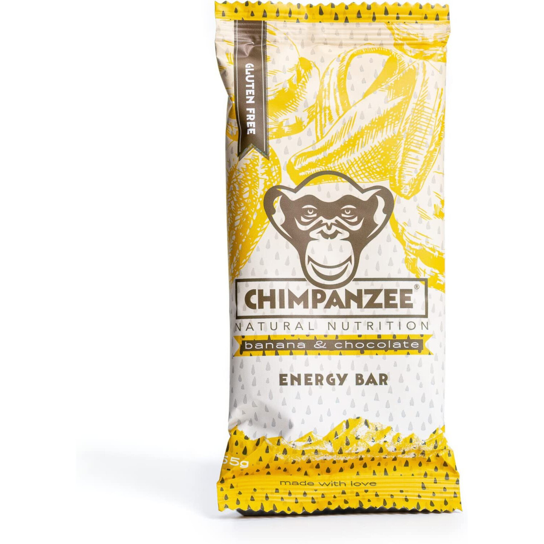 Barra energética Chimpanzee vegan (x20) : banane/chocolat 55g 