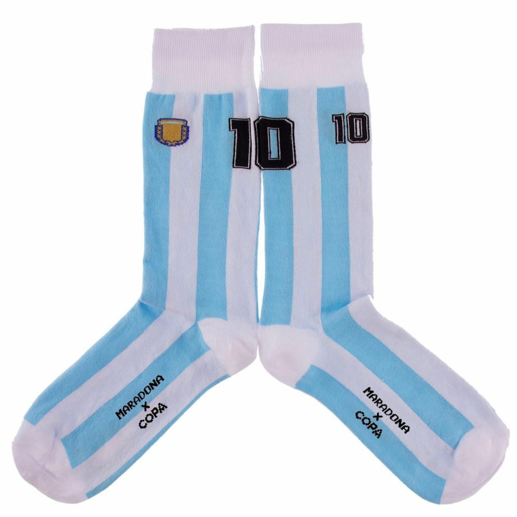 Caja de calcetines Copa Football Maradona Number 10