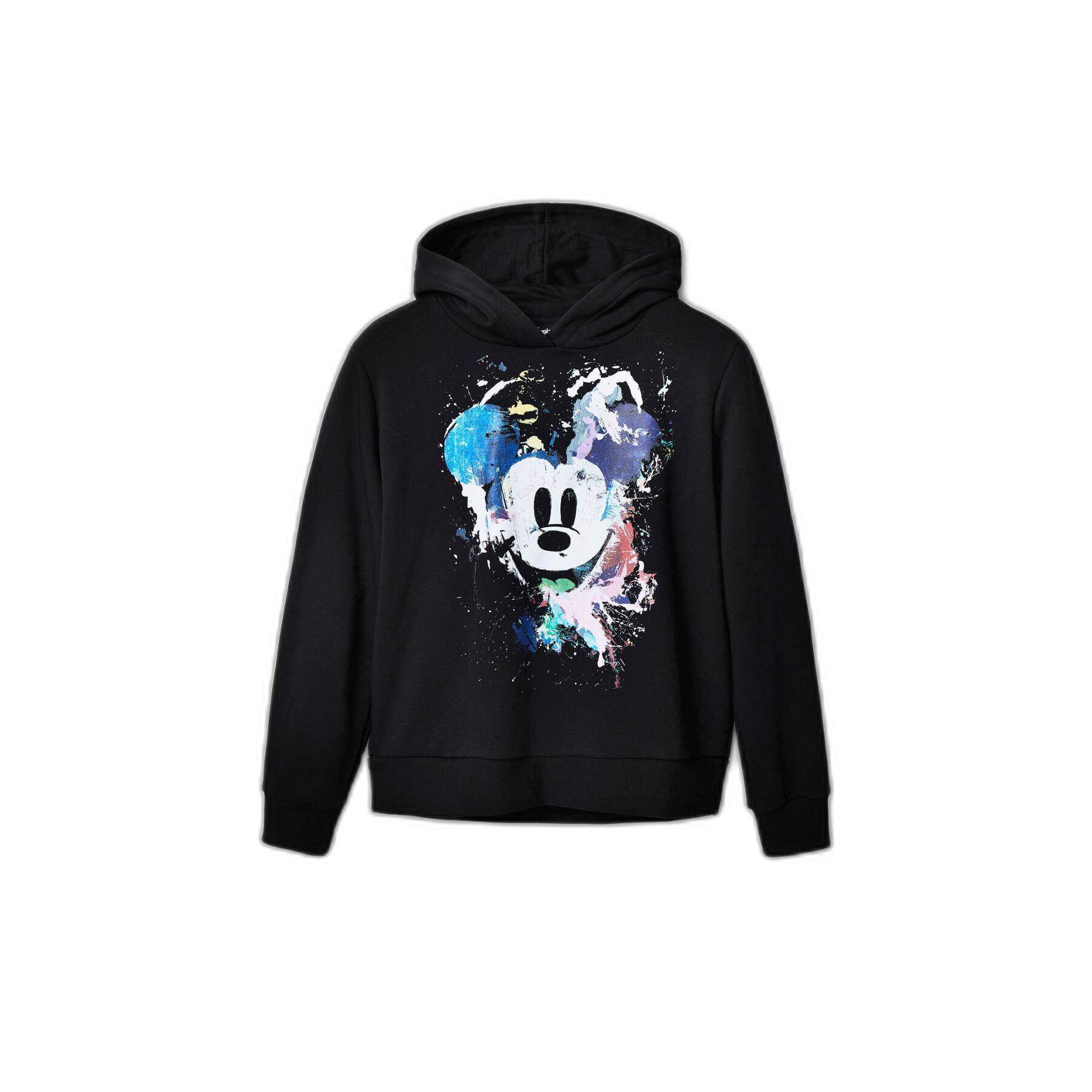 Sweatshirt sudadera con capucha para mujer Desigual Mickey