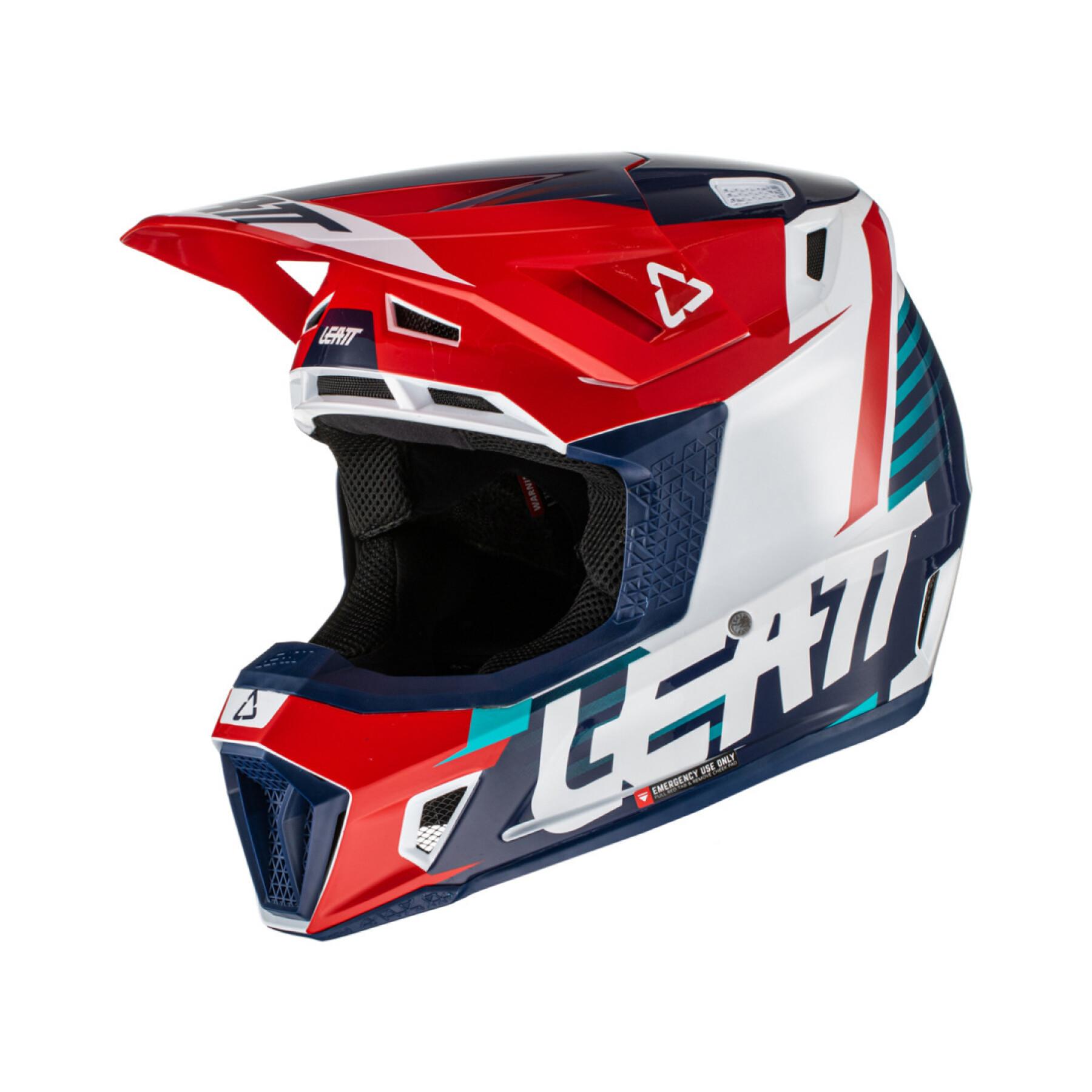 Casco de moto con gafas Leatt 7.5 V22 Graphic