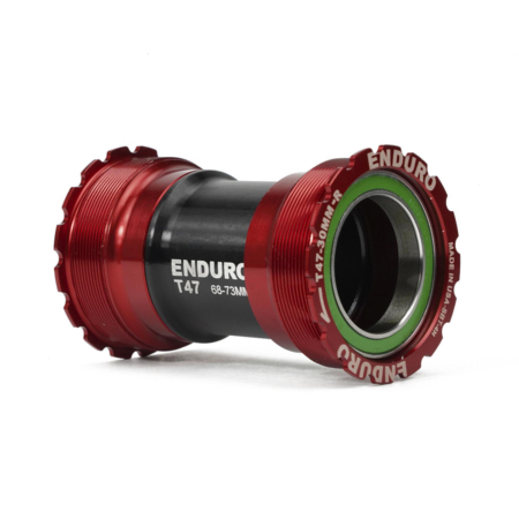 Enduro Bearings T47 BB A/C SS-T47-BB30-Red