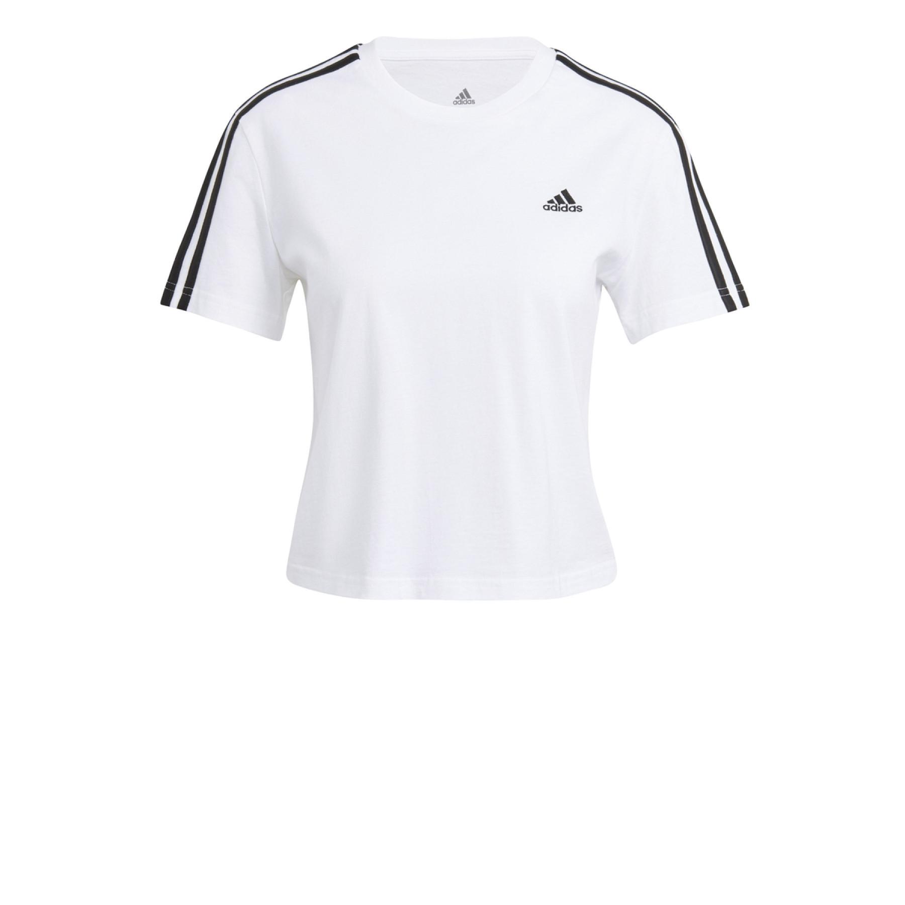 traductor nivel Duplicación Camiseta corta de mujer adidas Essentials Loose 3-Bandes - Equipaciones  para clubs - Fútbol