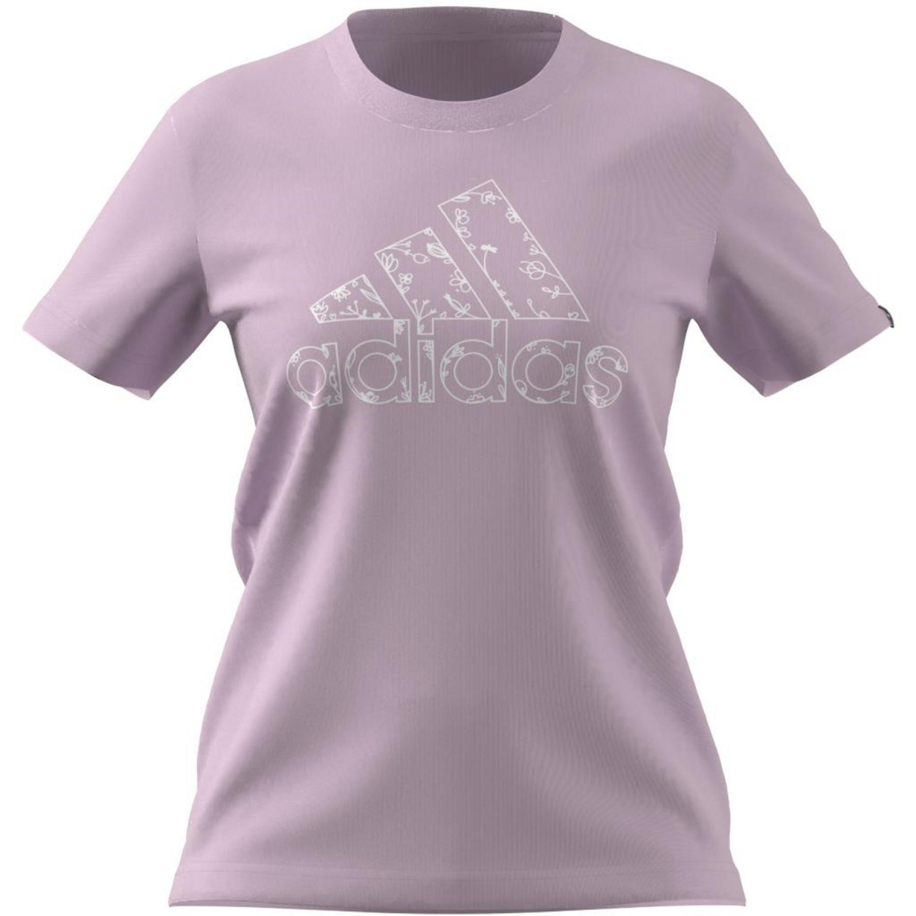 Camiseta de mujer adidas Outlined Flora Graphic