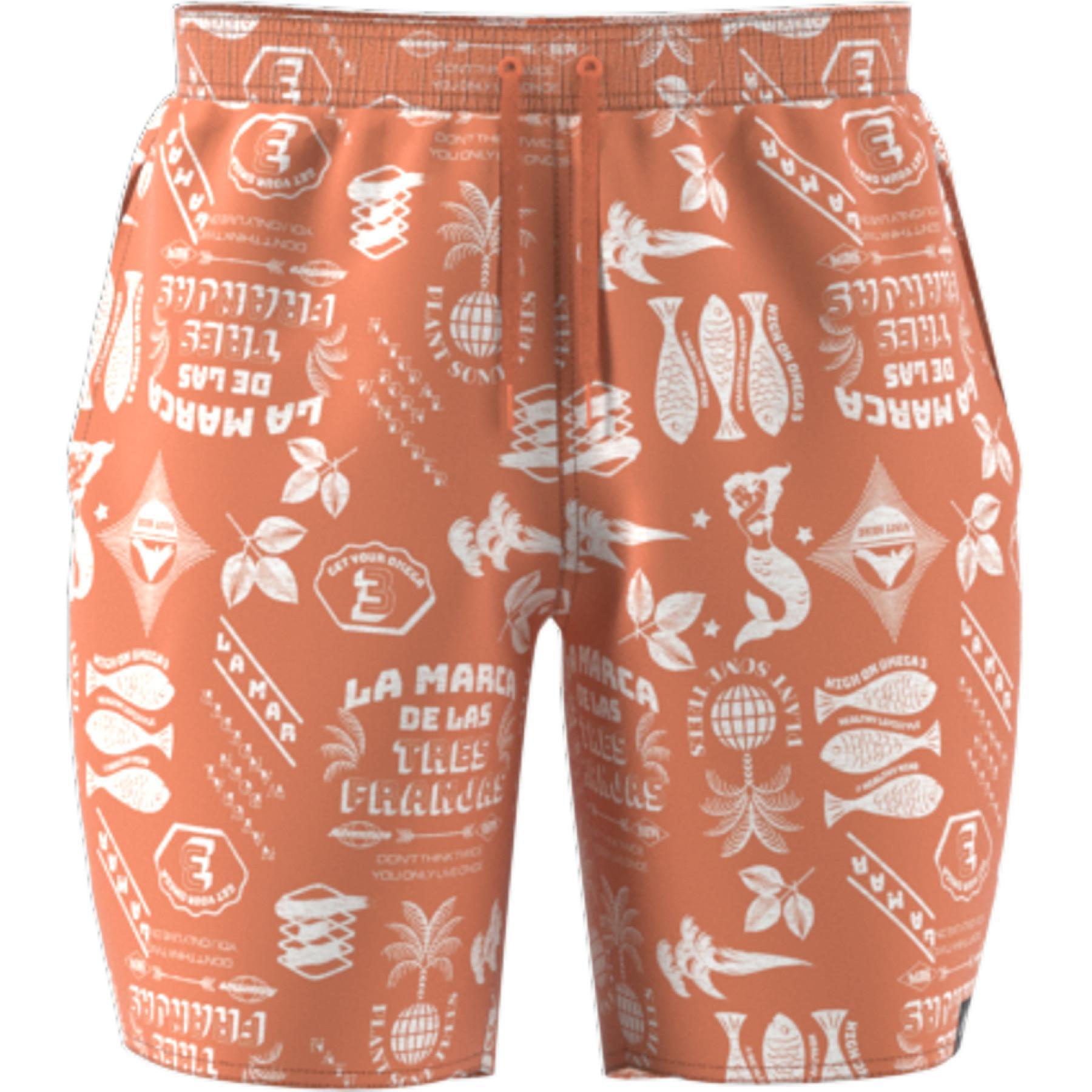 Pantalones cortos de natación adidas Length Graphic