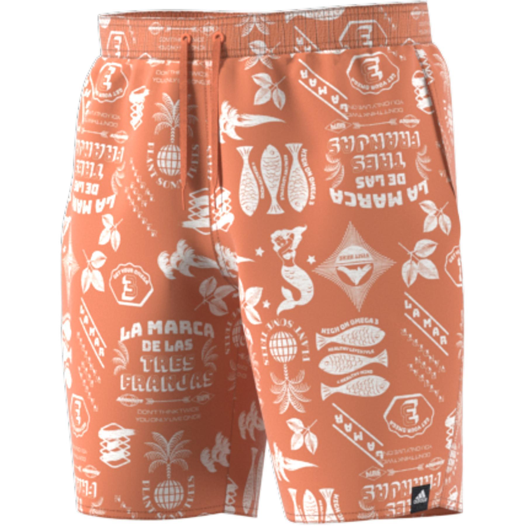 Pantalones cortos de natación adidas Length Graphic