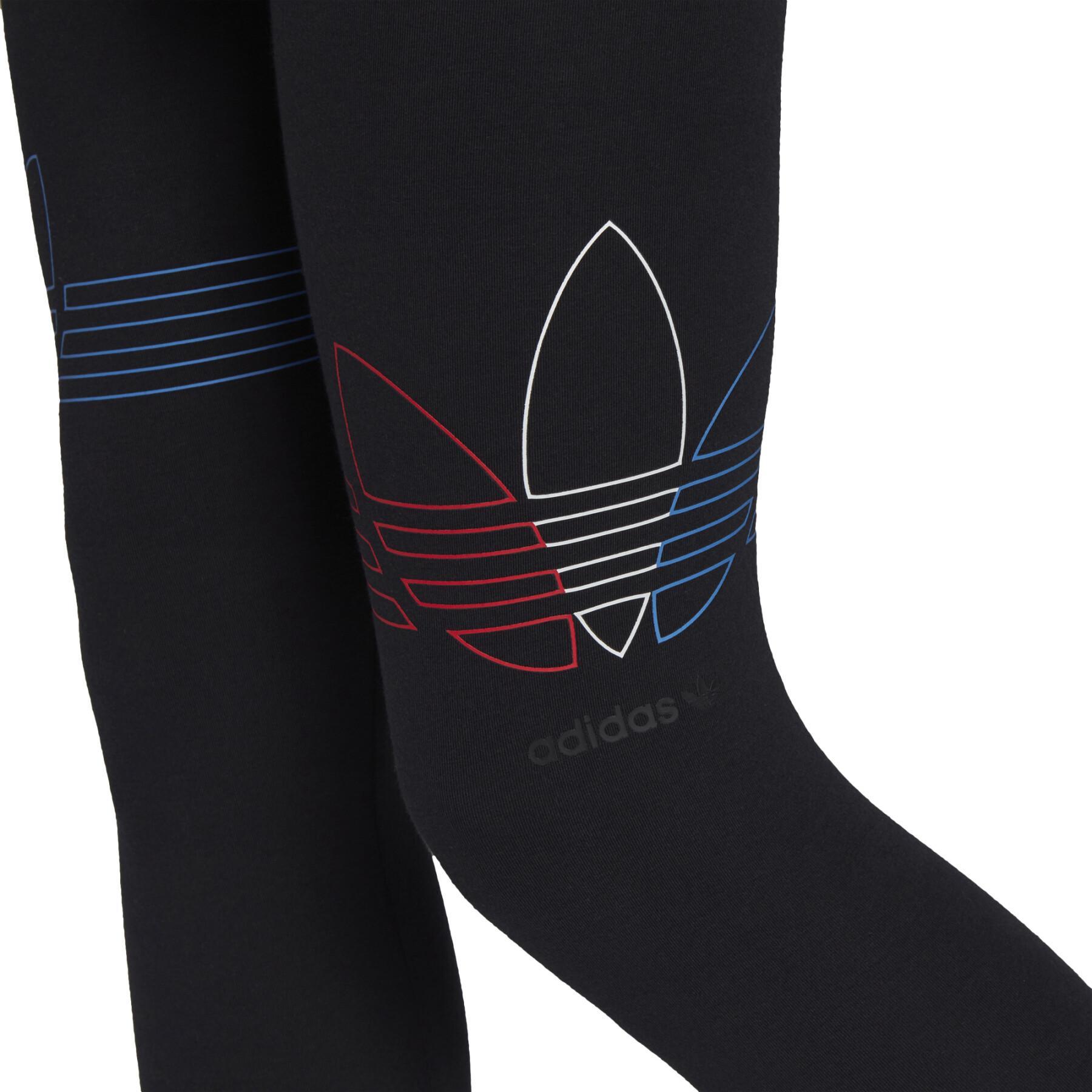 Legging para mujeres adidas Originals Loungewear Adicolor Tricolor