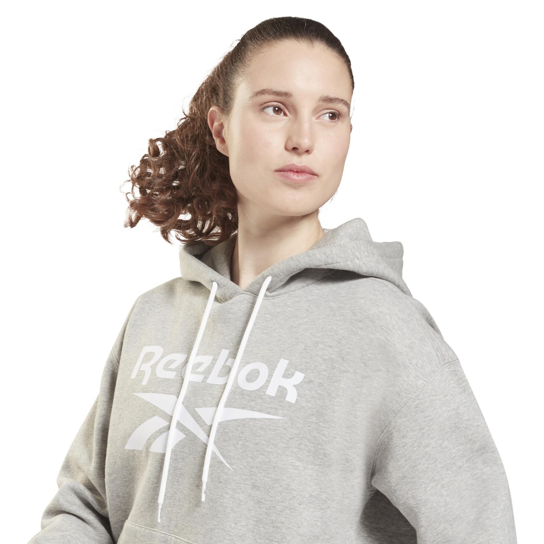 Sudadera con capucha para mujer Reebok Identity Logo Fleece