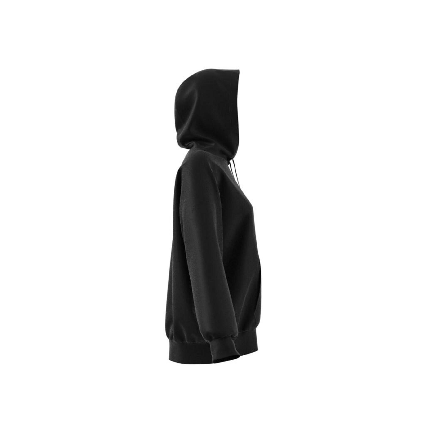 Sudadera con capucha de gran tamaño para mujer adidas Originals Adicolor Trefoil