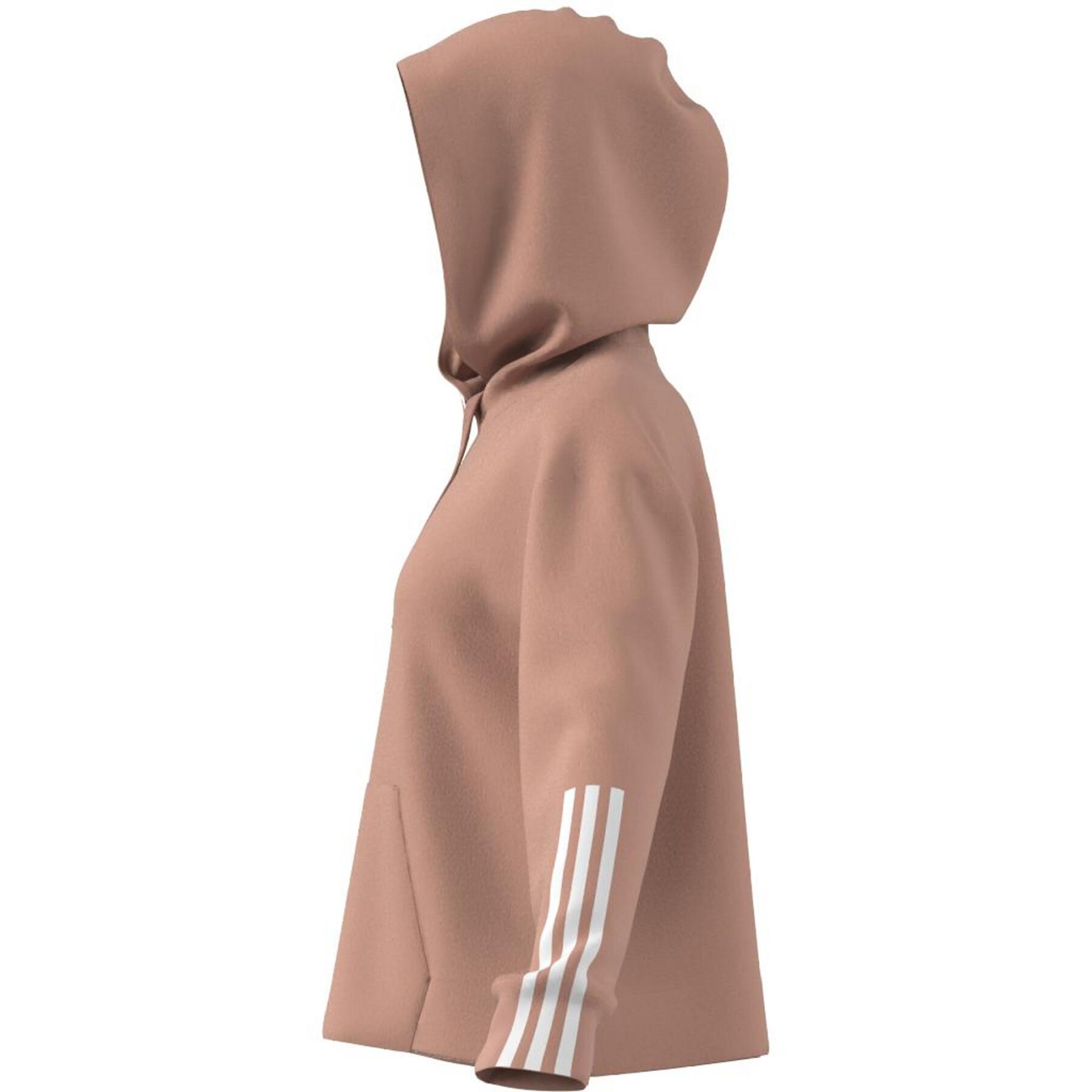 Sudadera con capucha para mujer adidas Essentials Relaxed 3-Stripes