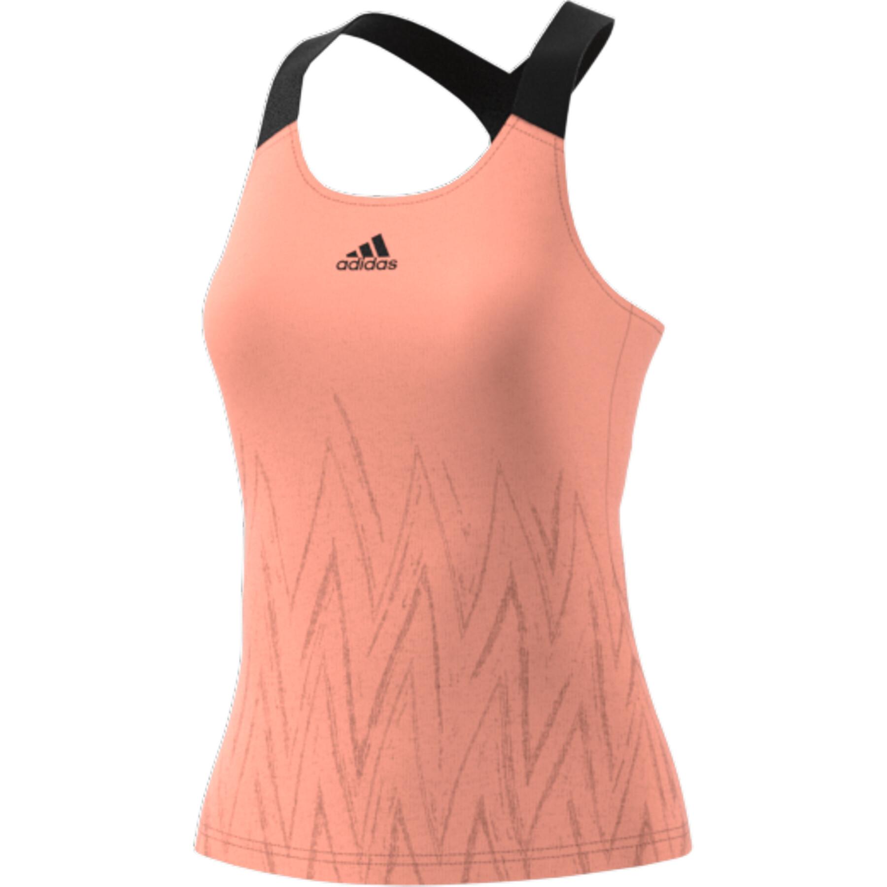 Camiseta de tirantes para mujer adidas Tennis Primeblue Aeroknit