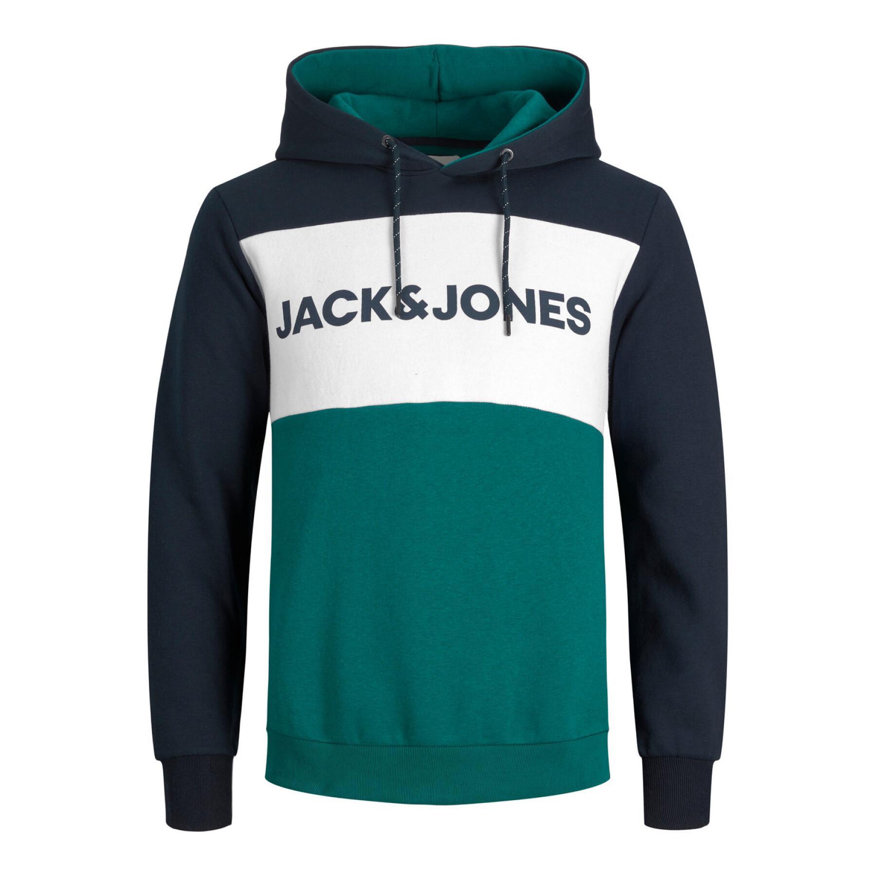 Sweatshirt con capucha Jack & Jones Logo Blocking