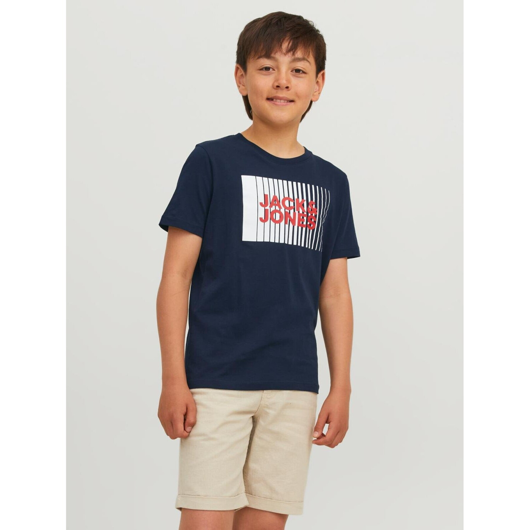 Camiseta cuello redondo infantil Jack & Jones Corp Logo Play
