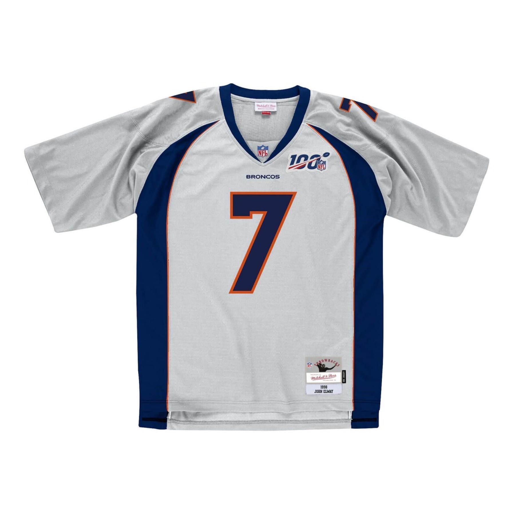 Camiseta de época Denver Broncos platinum John Elway
