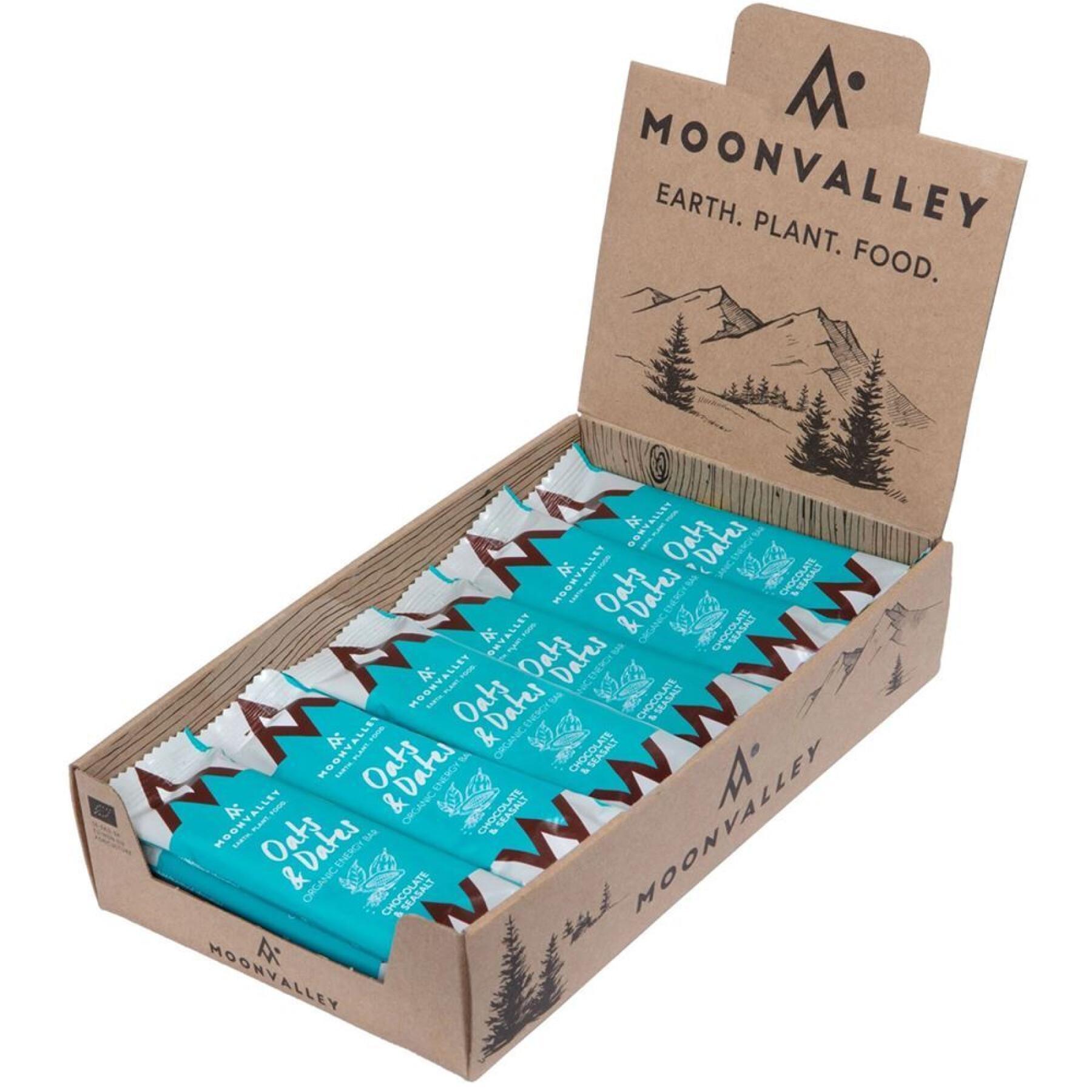 Barras energéticas de chocolate y sal marina Moonvalley 50g