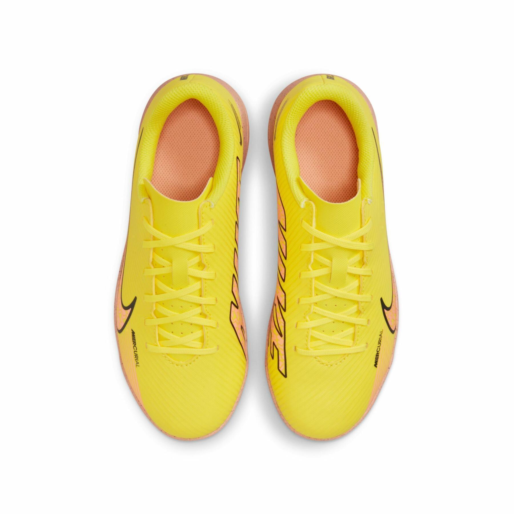 botas de fútbol mercurial vapor 15 club tf para niños - pack lucent