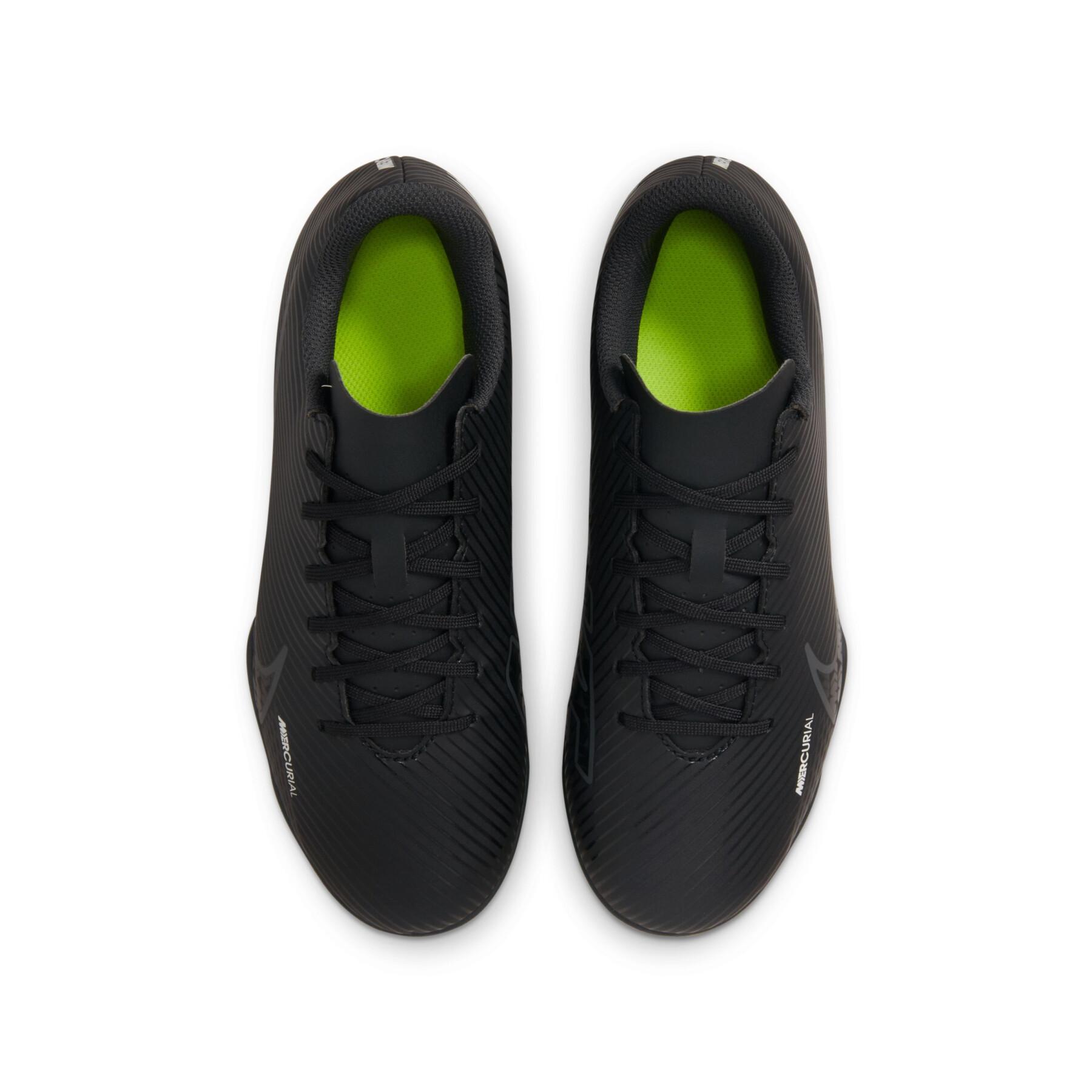 Botas de fútbol para niños Nike Mercurial Vapor 15 Club FG - Shadow Black Pack