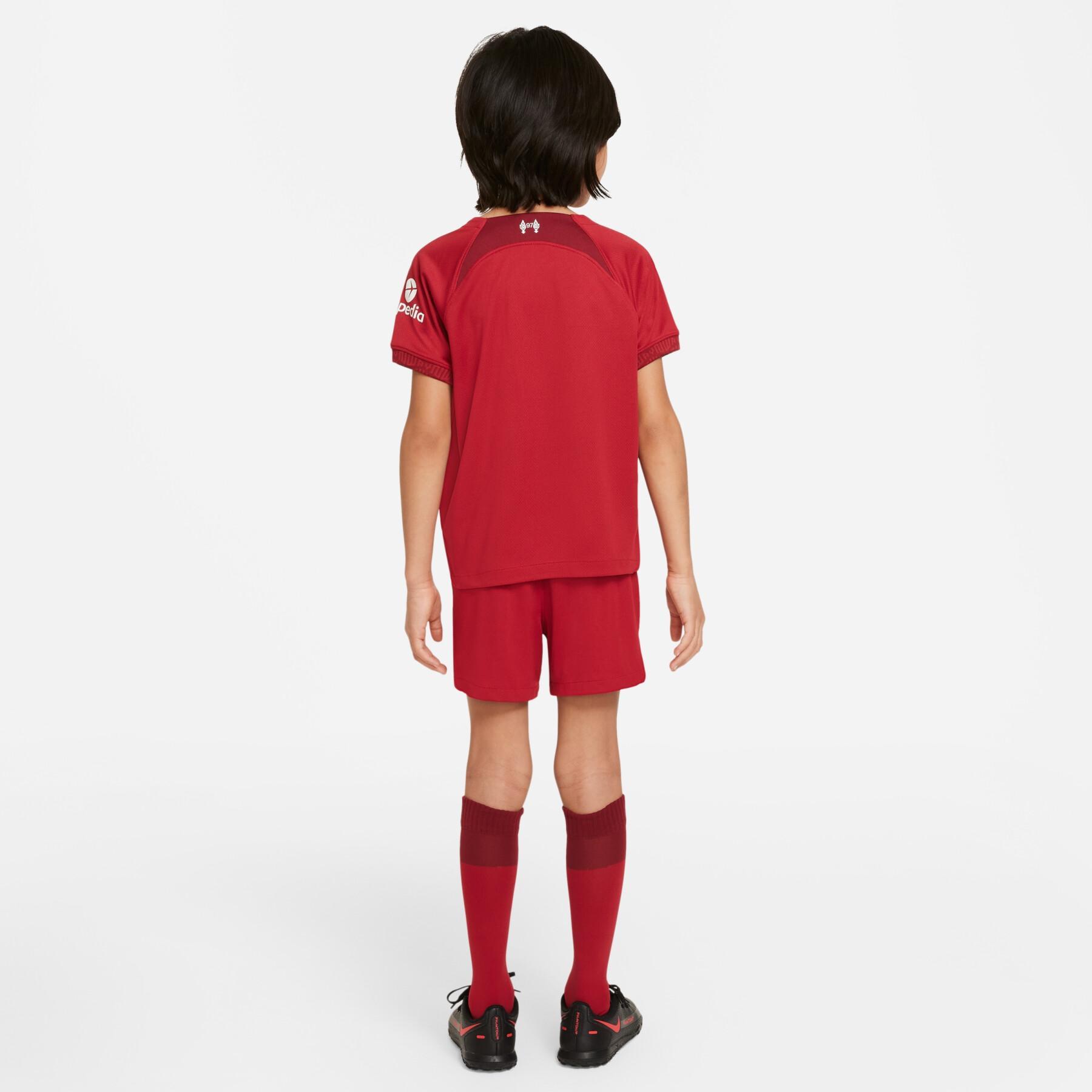 Paquete para niños en Primera equipación Liverpool FC 2022/23