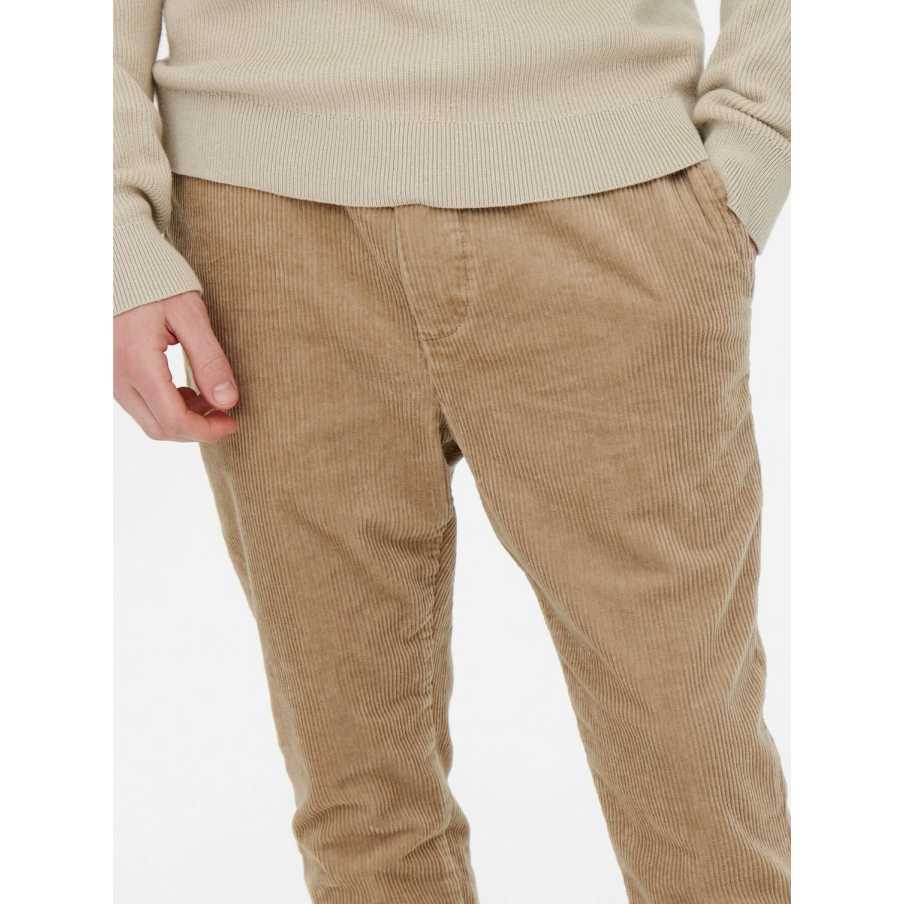 Pantalones Only & Sons Onslinus Cropped Cord 9912