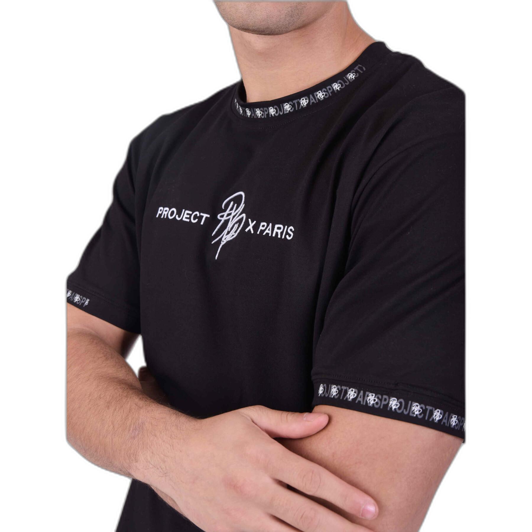 Camiseta con raya en contraste Project X Paris Logotée