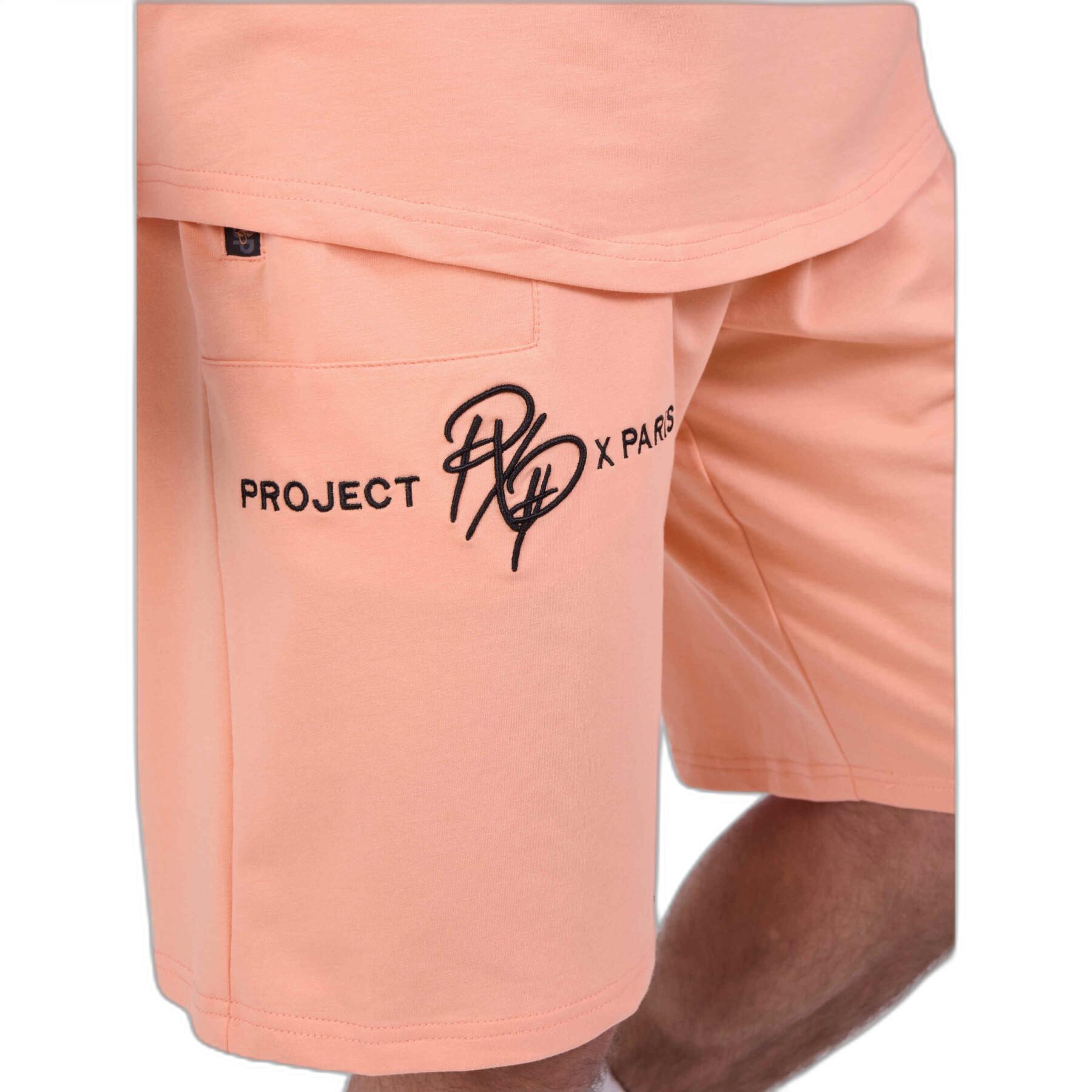 Pantalones cortos con banda de logotipo en contraste Project X Paris