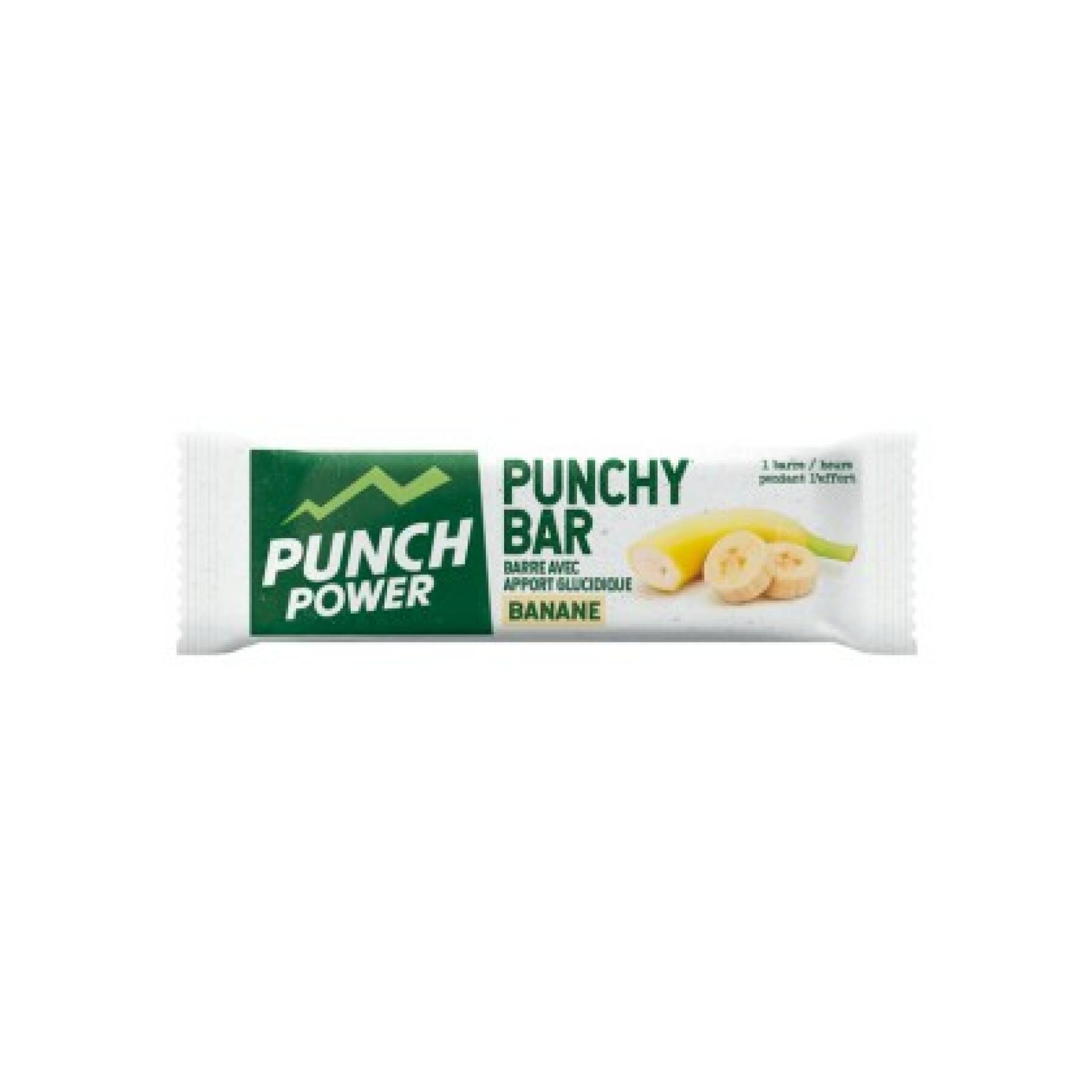 Muestra 40 barras de energía Punch Power Punchybar Banane