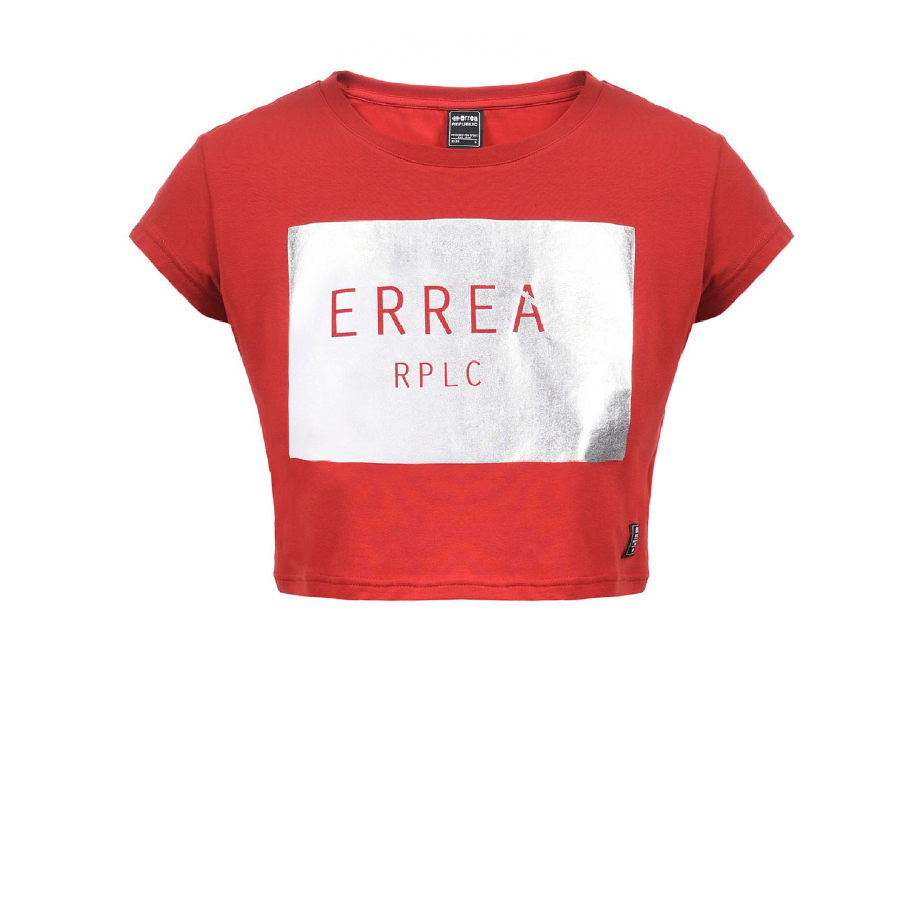 Camiseta crop top de mujer Errea trend square