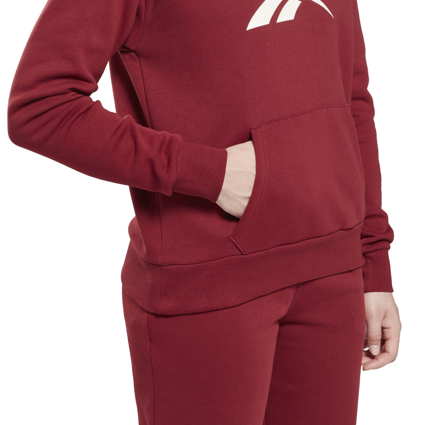 Sudadera con capucha de lana para mujer Reebok Identity Big Logo