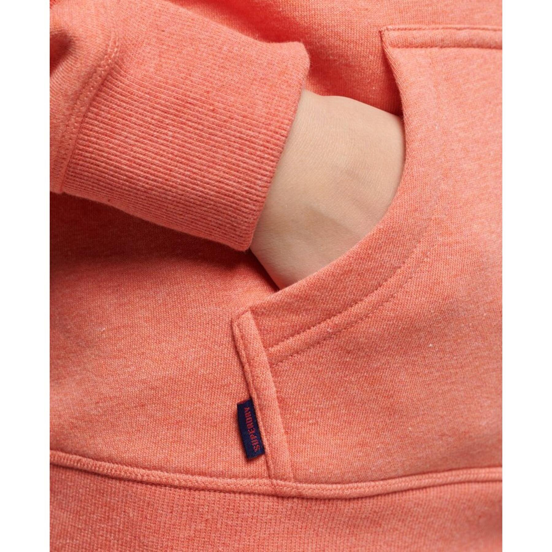 Sudadera con capucha de algodón orgánico para mujer Superdry Essential Logo