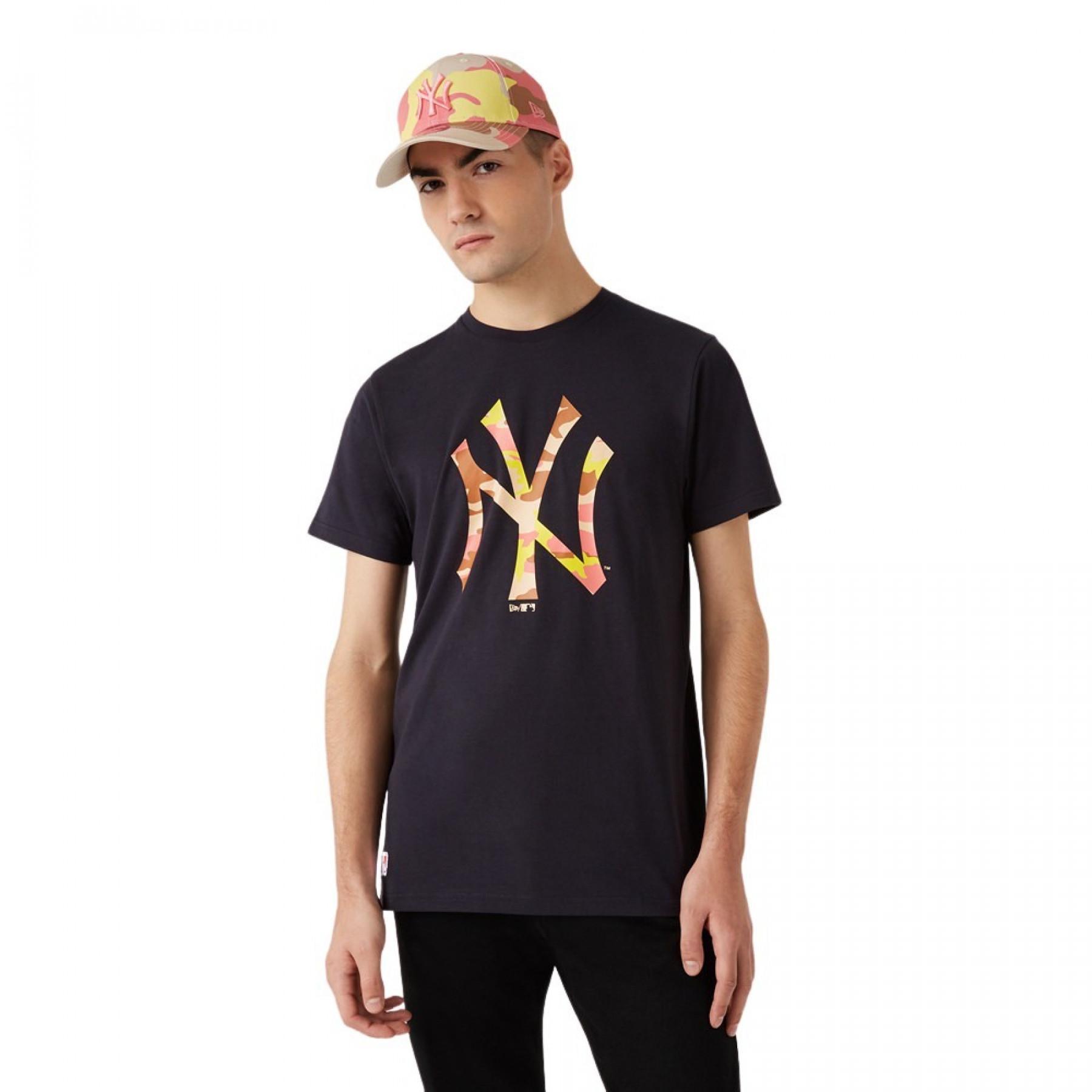 Camiseta New Era MLB New York Yankees camo logo