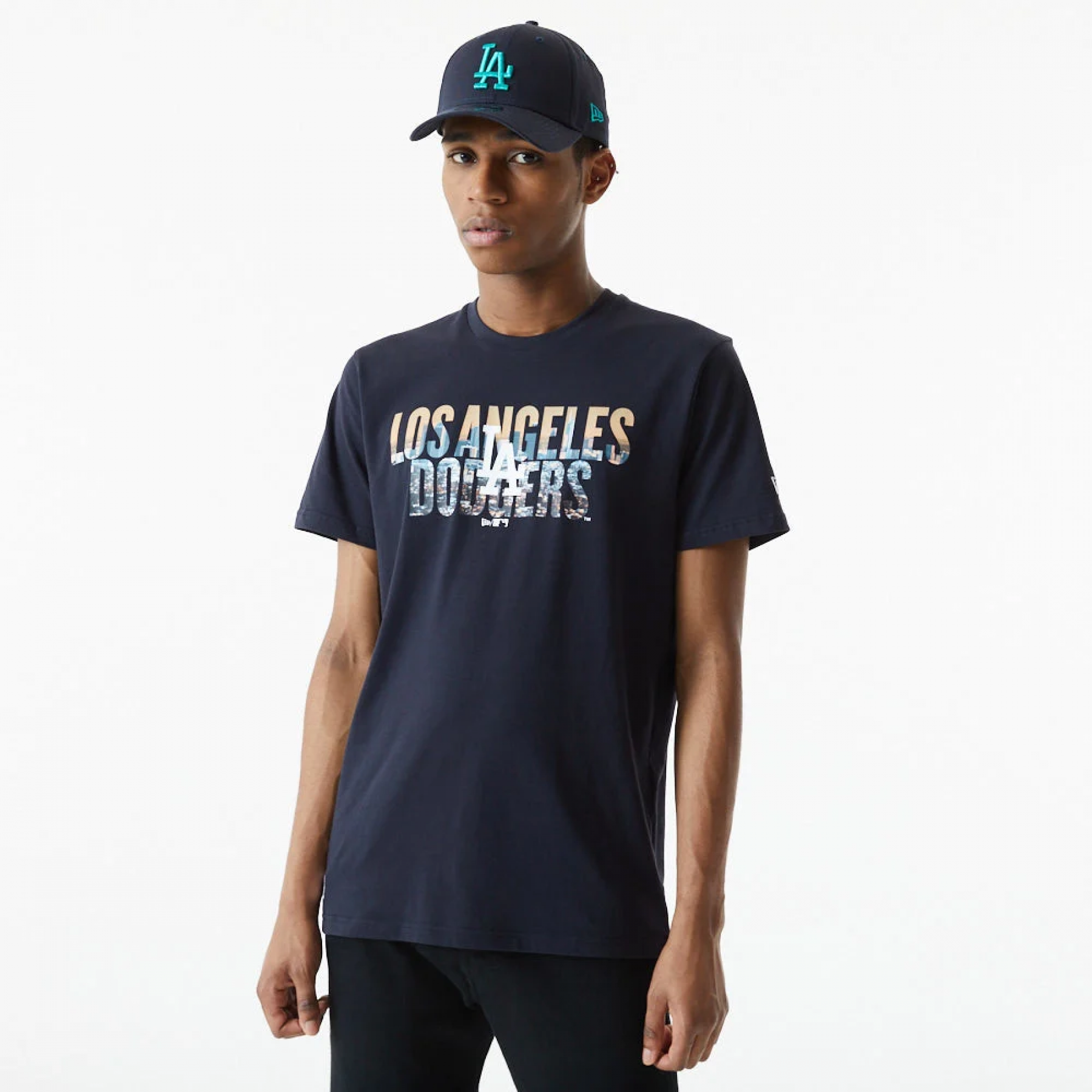 Camiseta New era Los Angeles Dodgers photographic wordmark