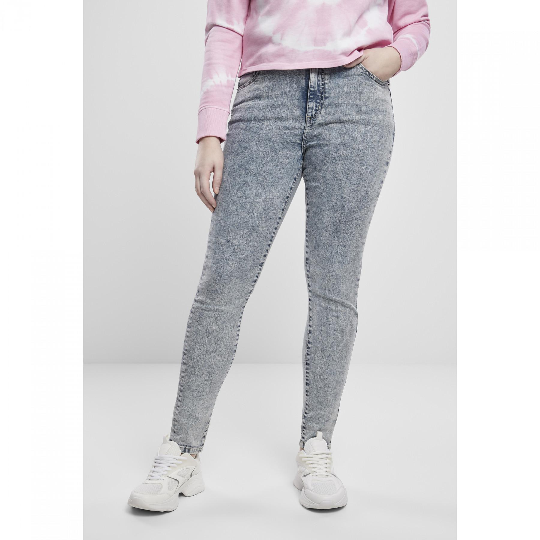 Pantalones vaqueros de mujer Urban Classics high waist skinny