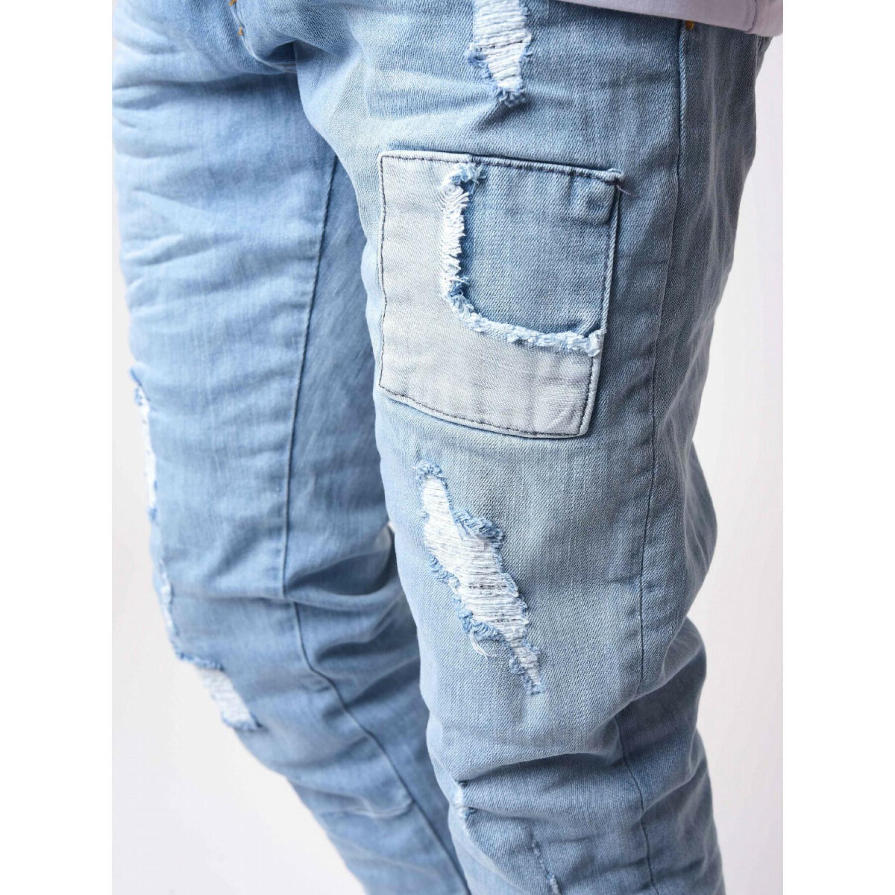 Pantalones pitillo con inserciones de parches Project X Paris