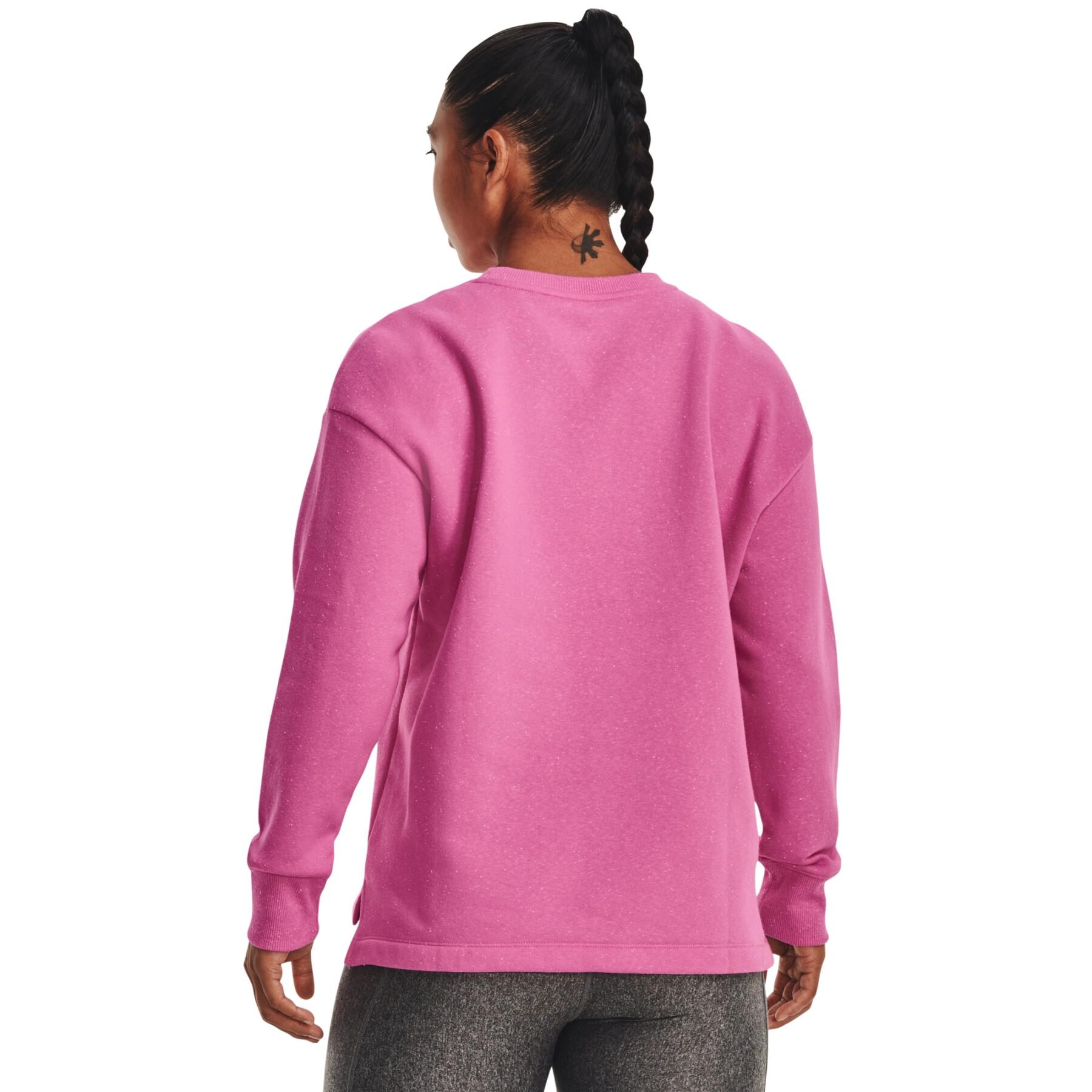 Sweatshirt cuello redondo polar oversize para mujer Under Armour Rival