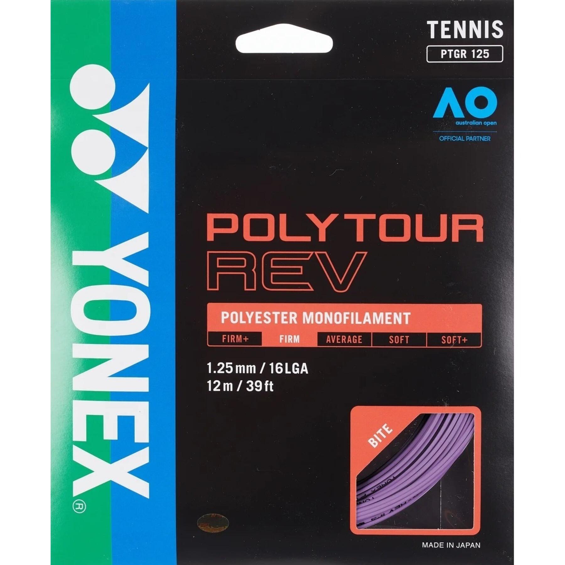Cuerdas de tenis Yonex Polytour Rev 125
