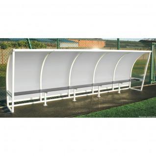 Refugio lateral de acero transparente 1,60m 3,5m Sporti Francia