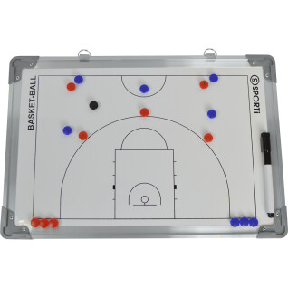 Pequeño tablero de baloncesto de doble cara 30x45cm Sporti