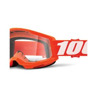 Máscara de moto cruzada pantalla transparente 100% Strata 2